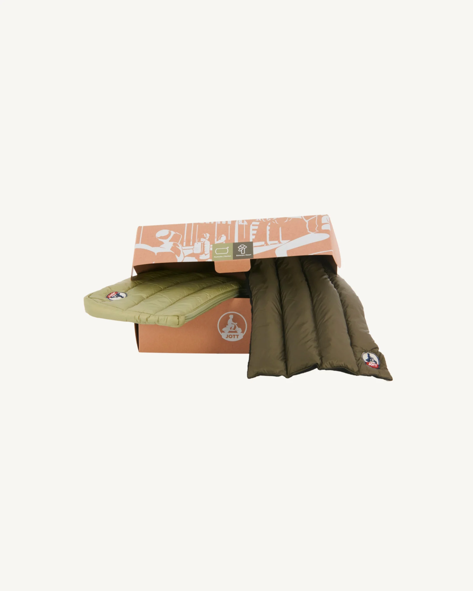 Lichen Merry pouch and scarf set