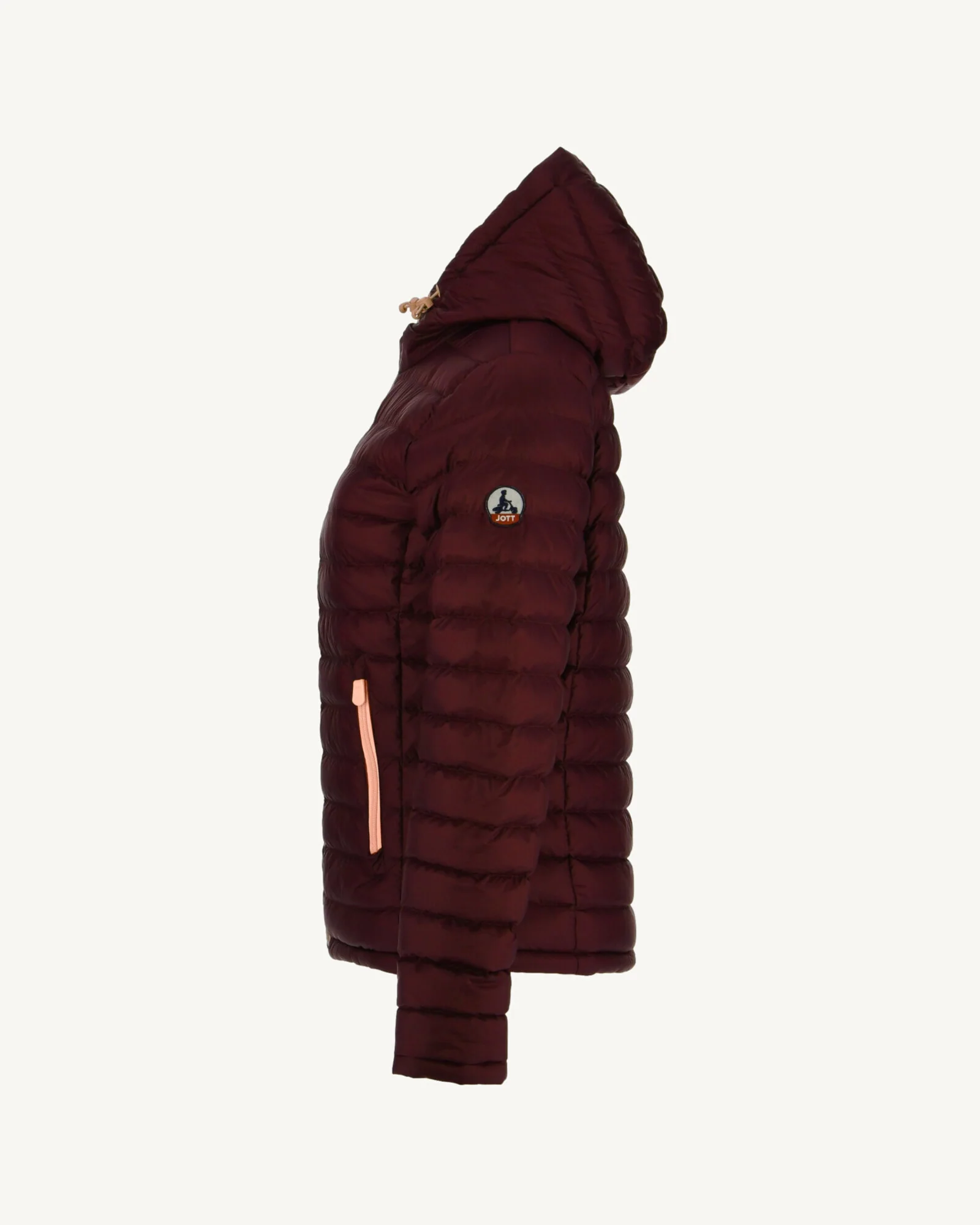 Reversible down jacket Pale pink/Aubergine Vienna