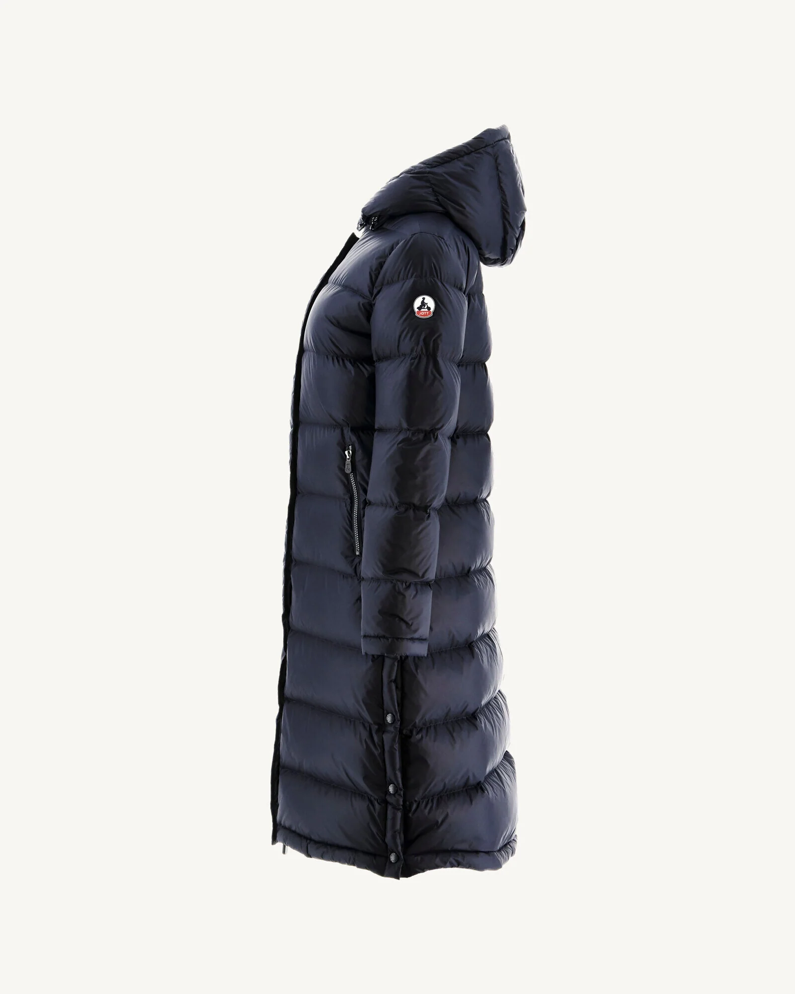 Long hooded down jacket Extreme Cold Black Karachi