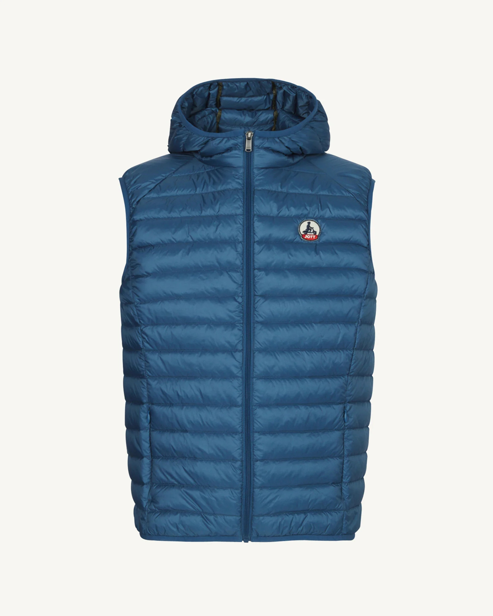 Marine Pat hooded Sleeveless down jacket