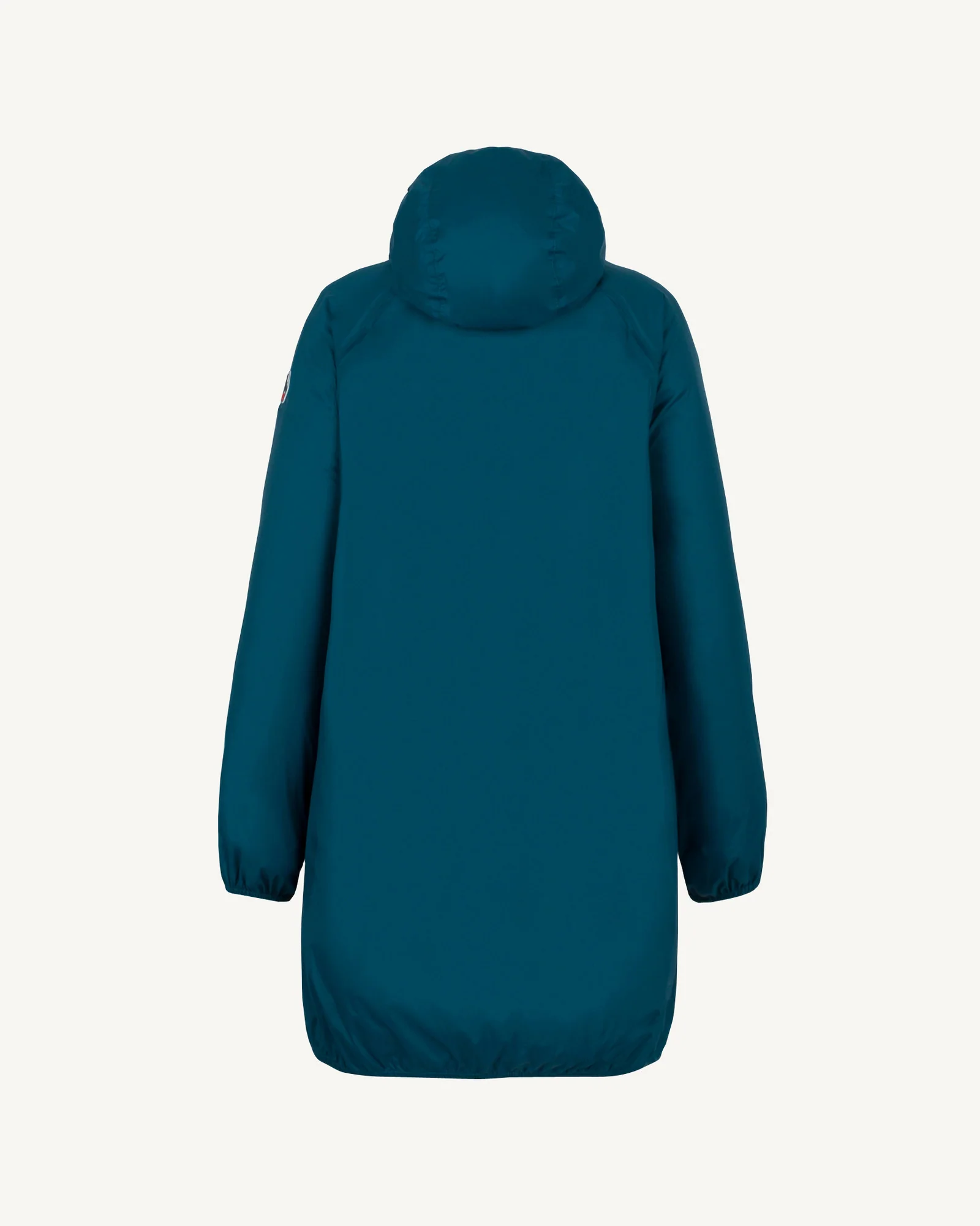 Long hooded raincoat Metal Blue Glendale