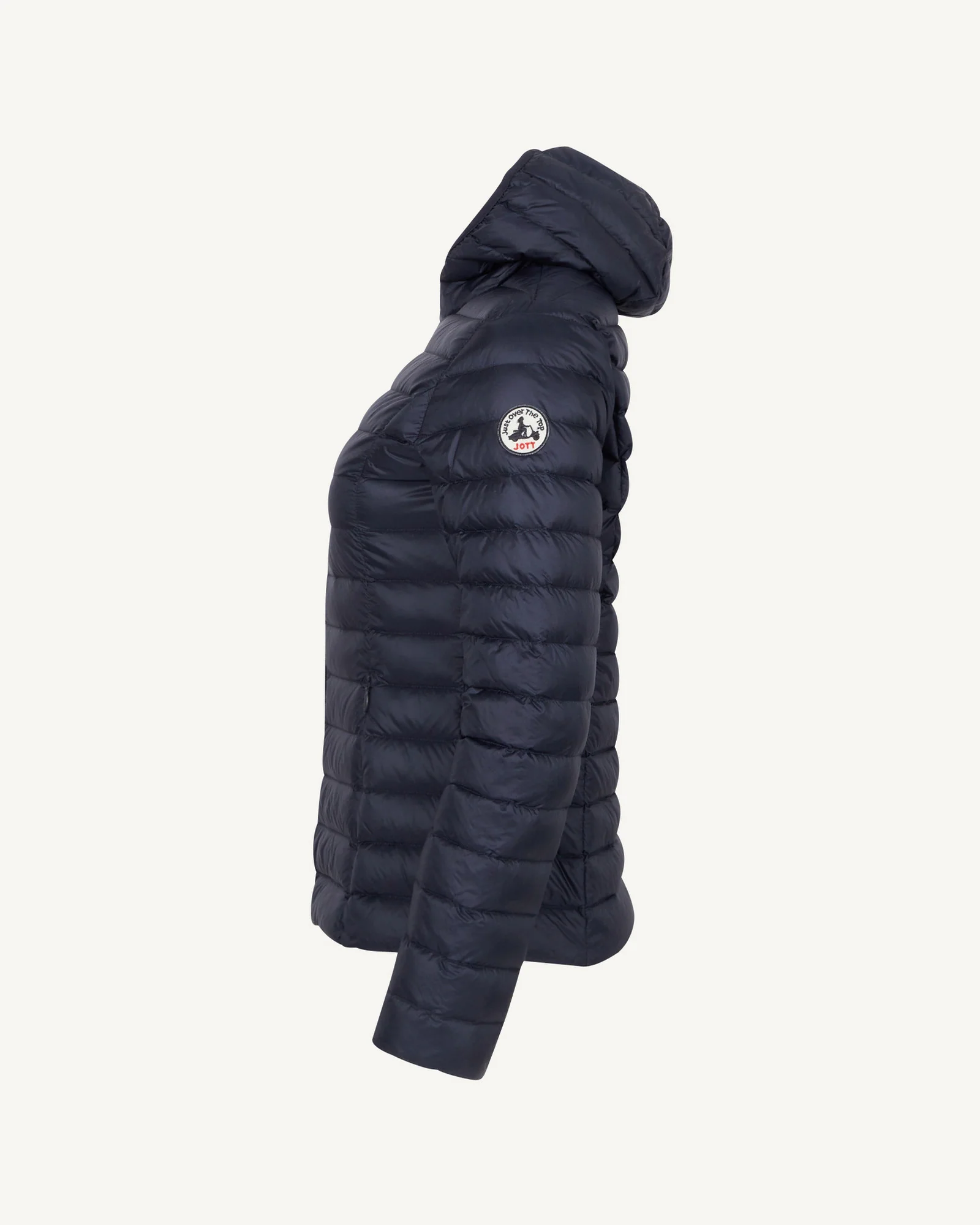Lightweight hooded down jacket Aubergine Cloe
