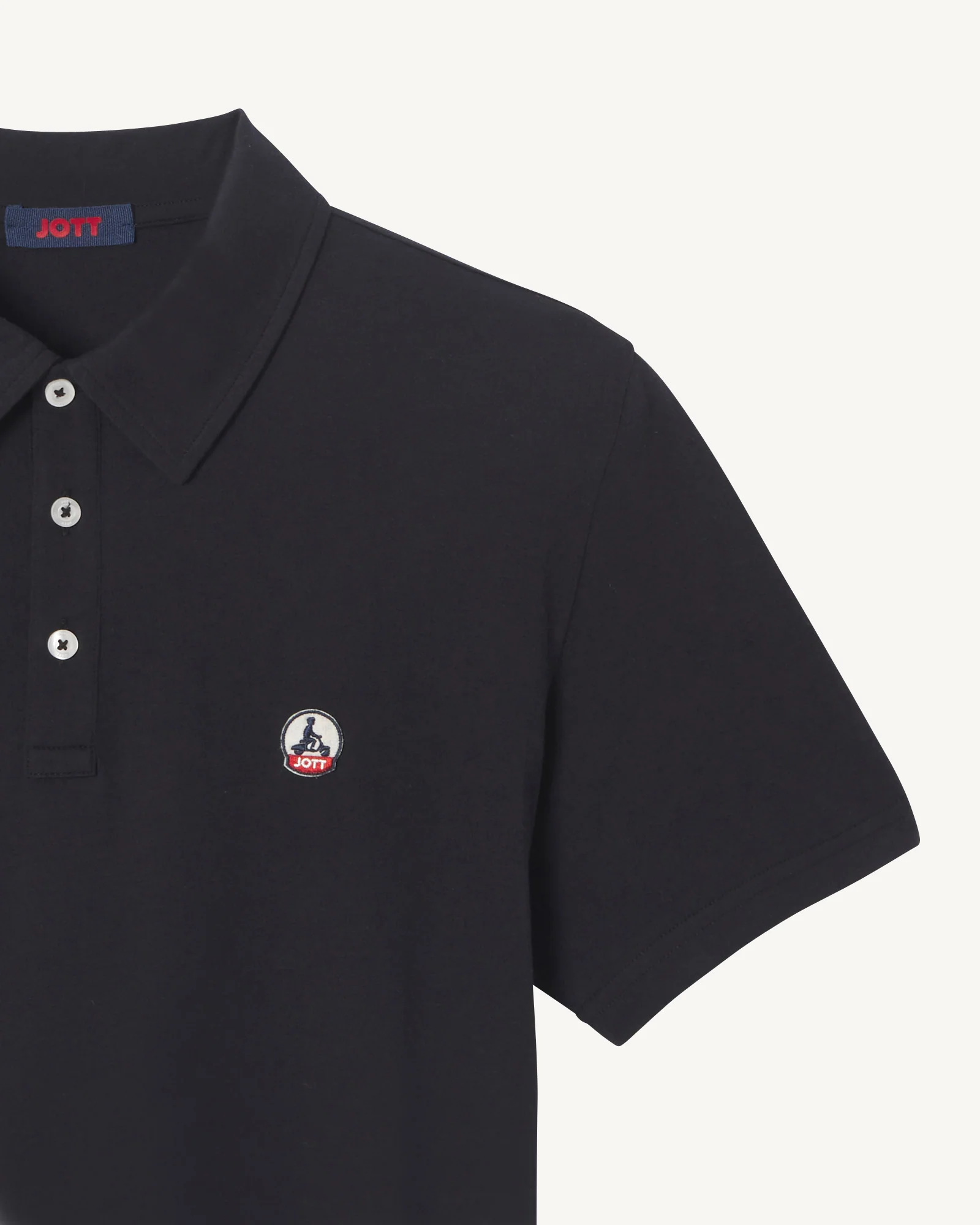 Polo shirt in organic cotton Celeste blue Lavan