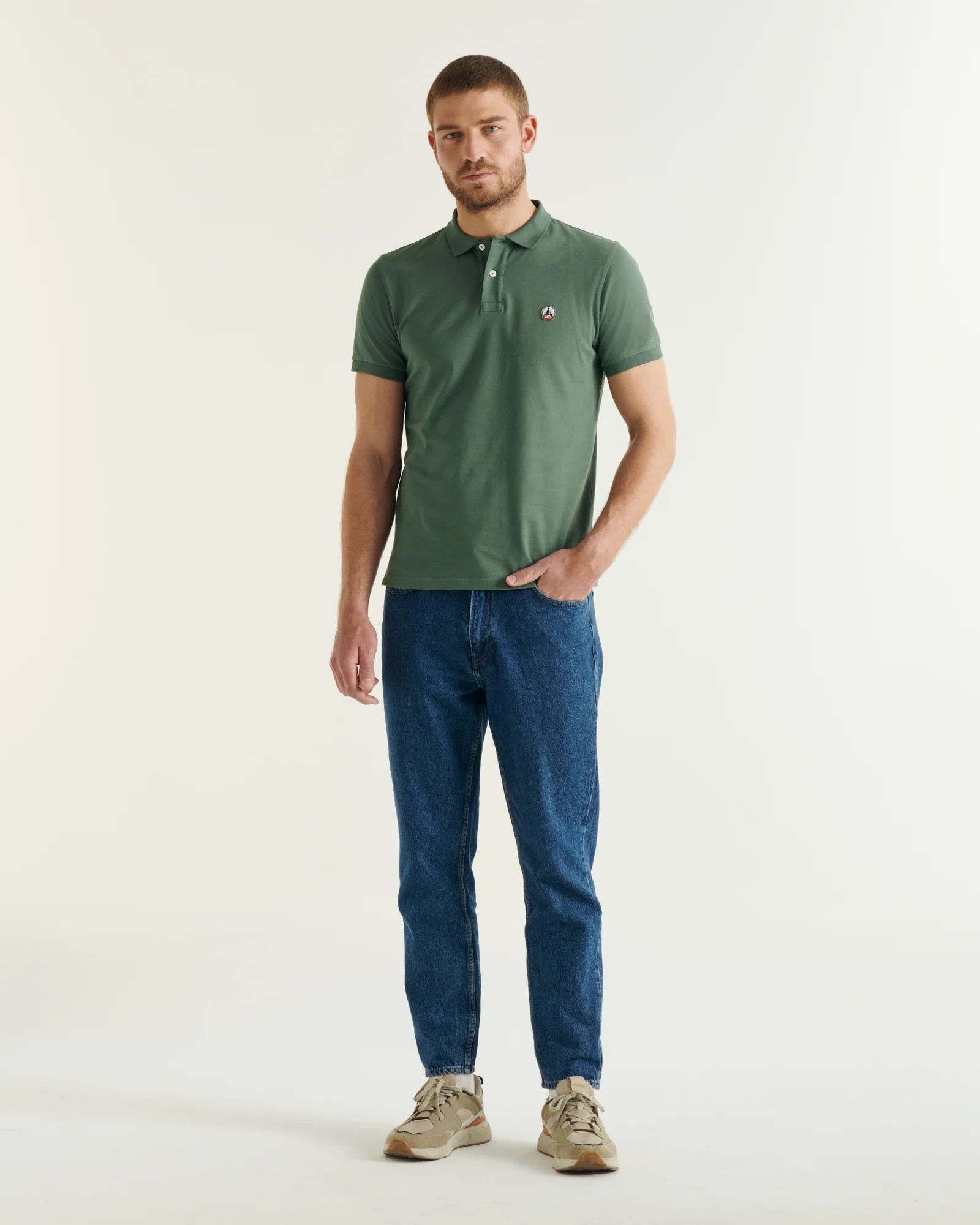 Polo shirt in organic cotton Army Marbella