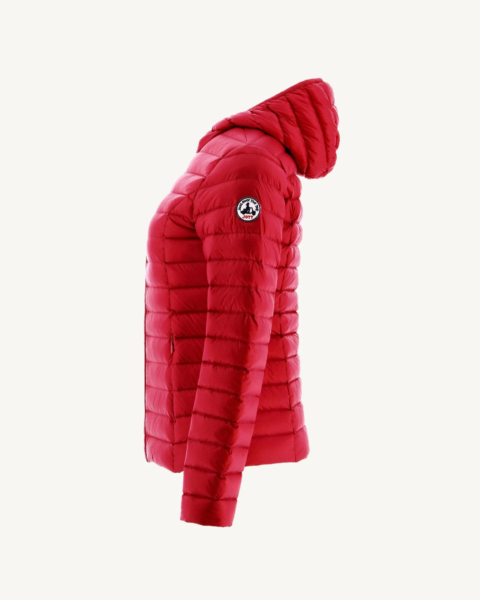 Lightweight hooded down jacket Aubergine Cloe