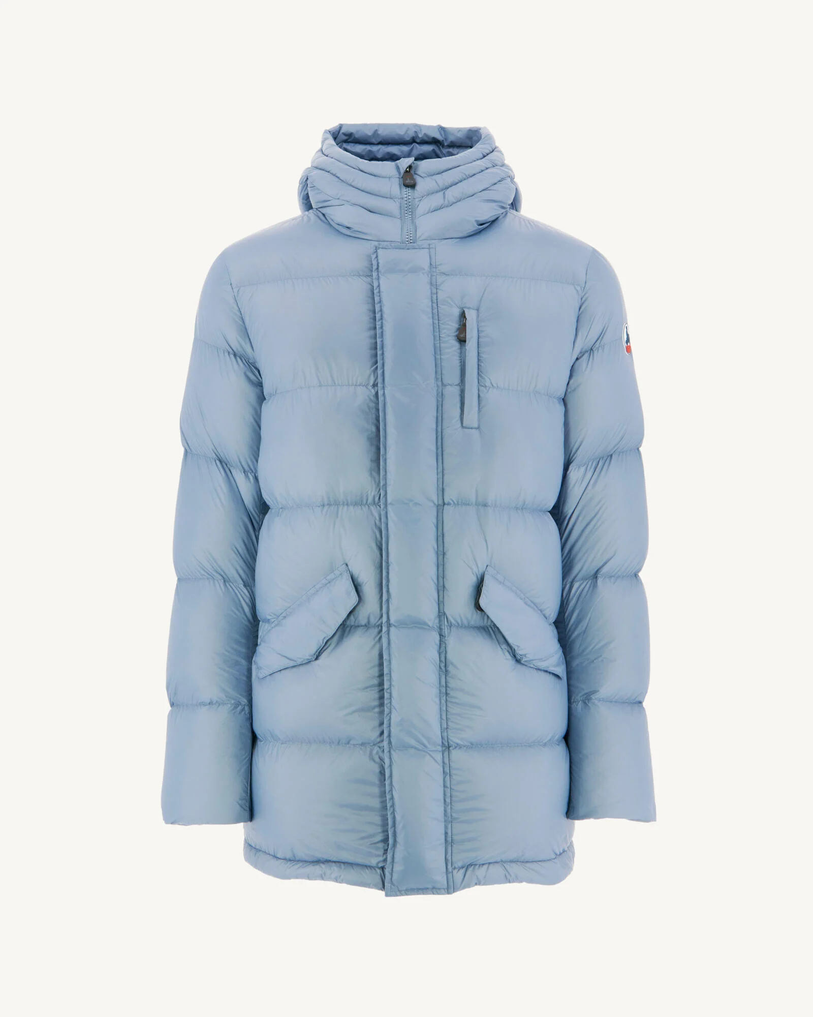 Great Cold Hooded Down Jacket Faded blue Dakhla