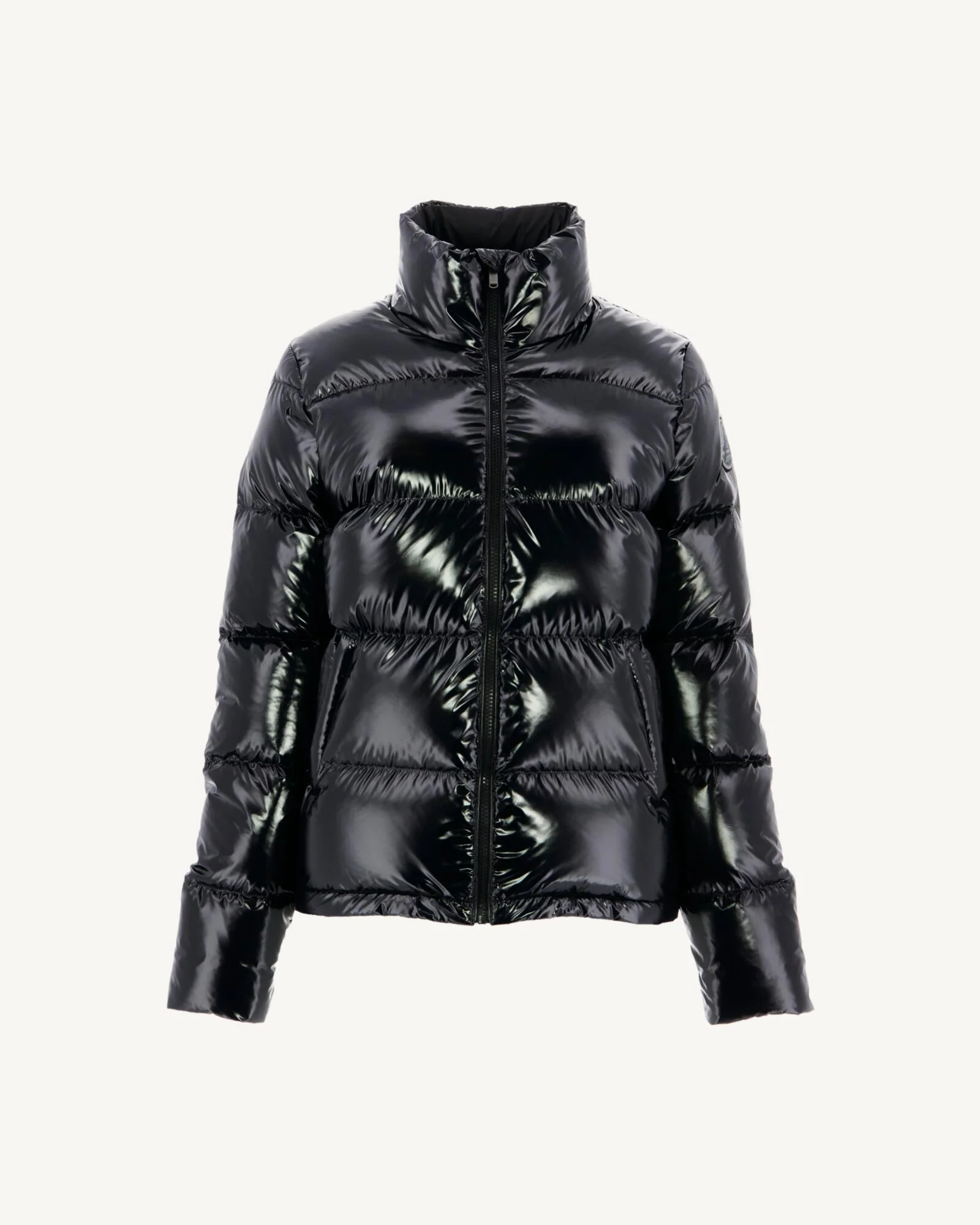 Down jacket lacquered with crystals Swarovski®️ Grand Froid Noir Cardiff