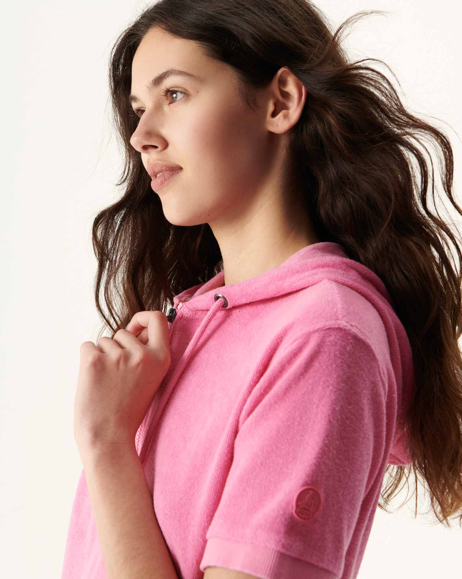 Meg light pink toweling dress