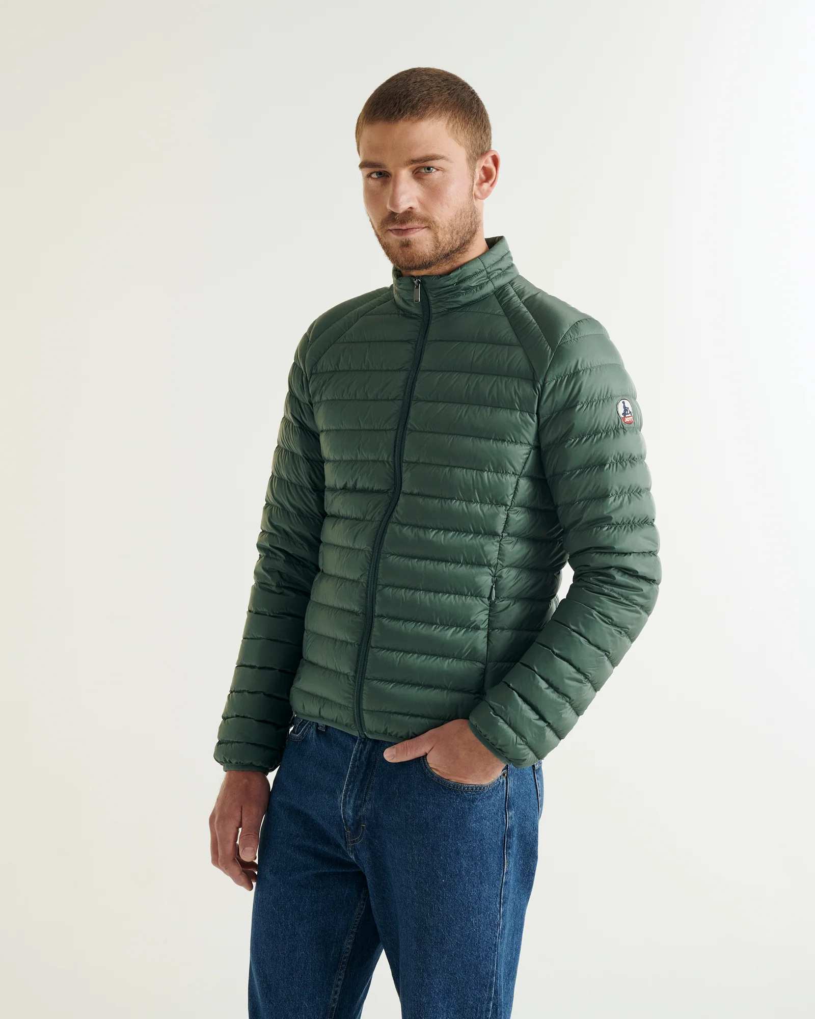 Down jacket light Celadon green Matt