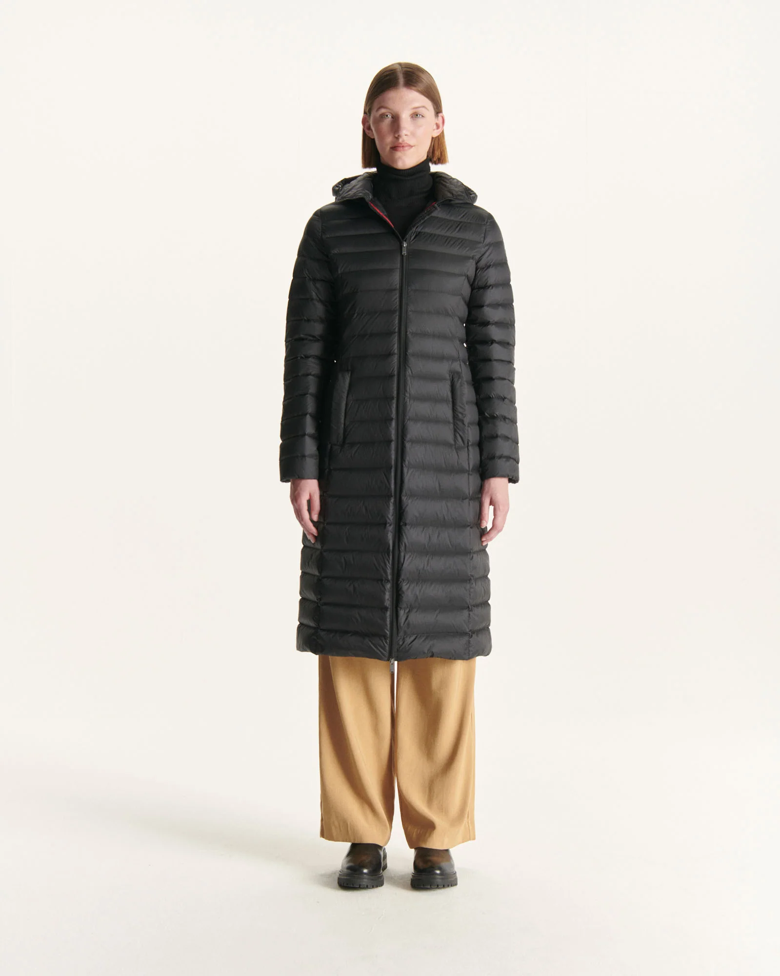 Down jacket long and light Black Laurie 2.0