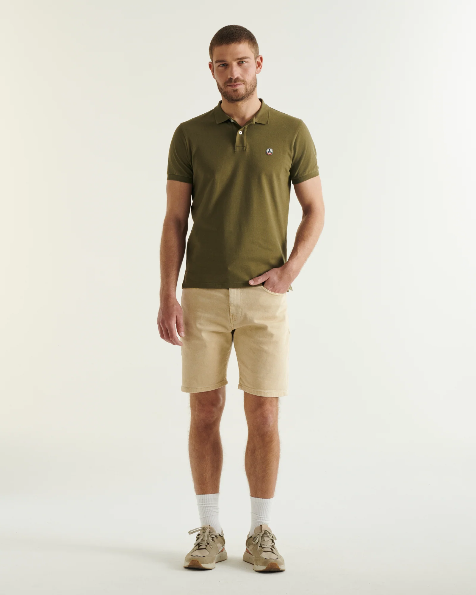 Polo shirt in organic cotton Army Marbella
