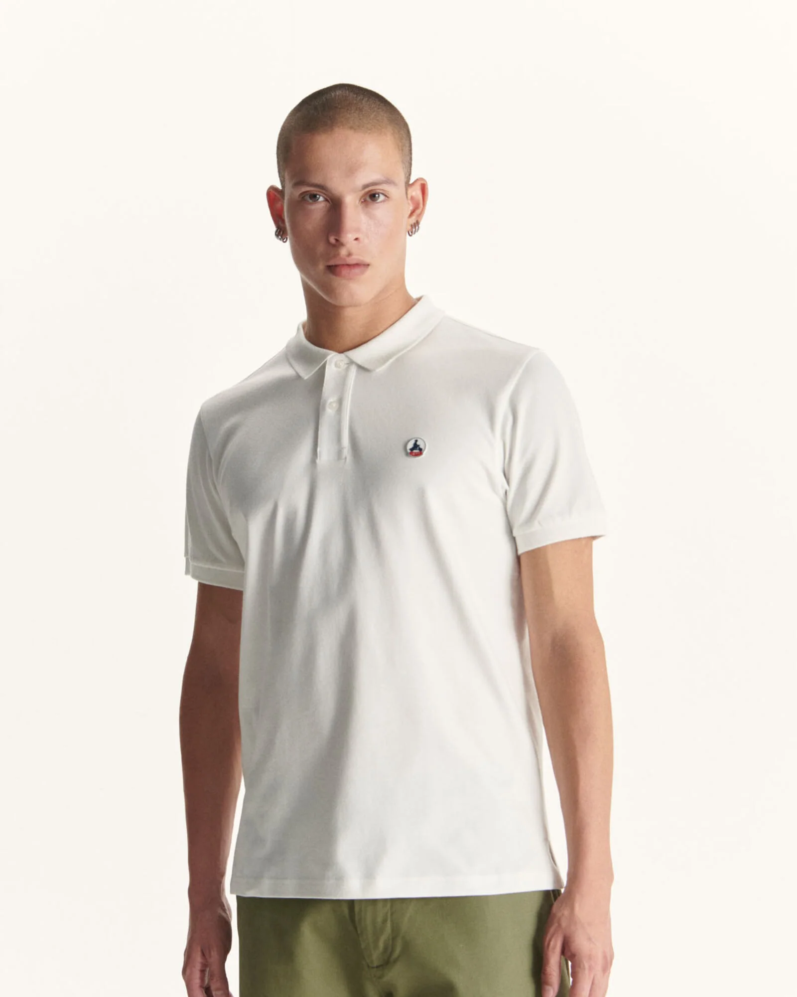 Organic cotton polo shirt White Marbella