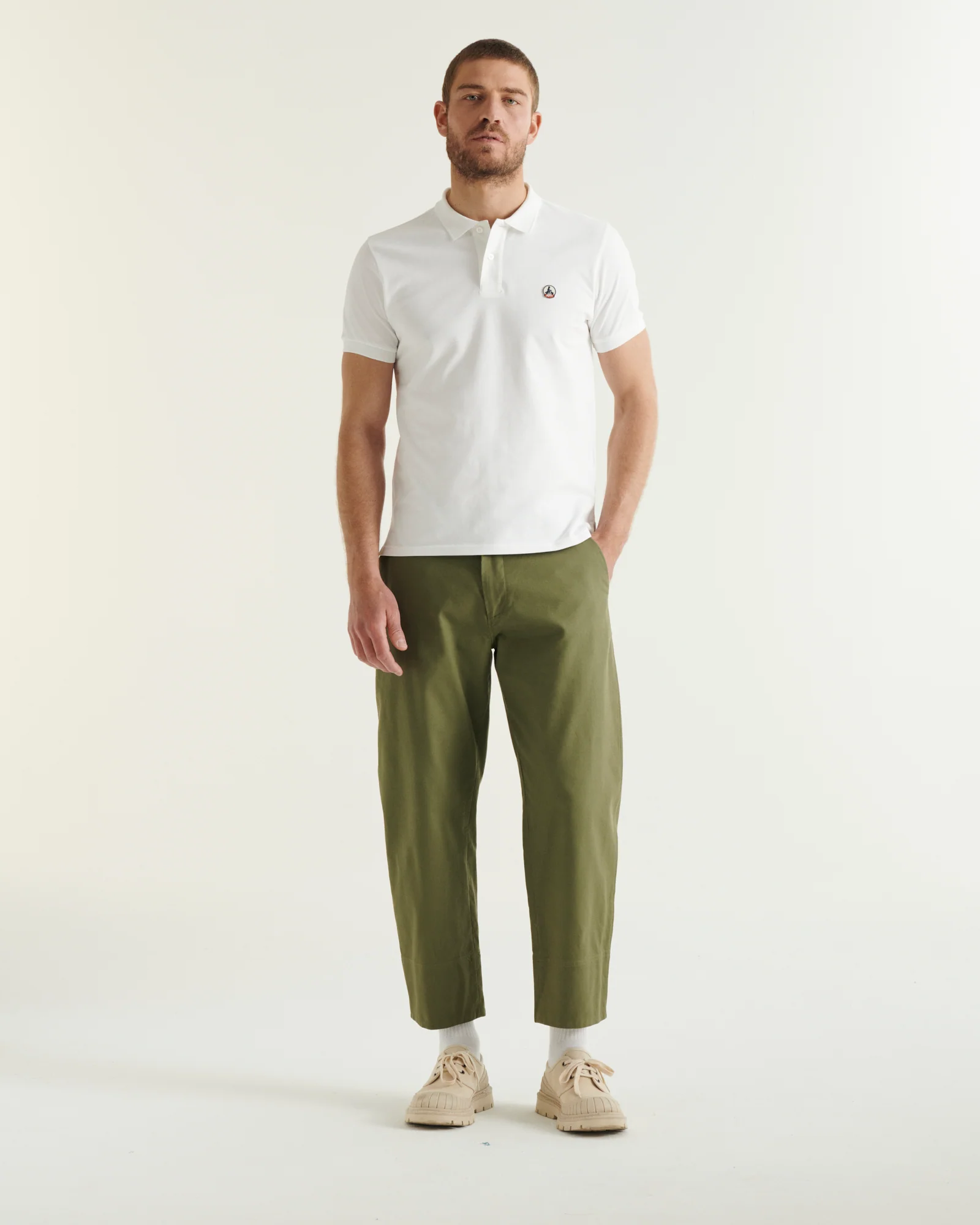 Polo shirt in organic cotton Army Marbella