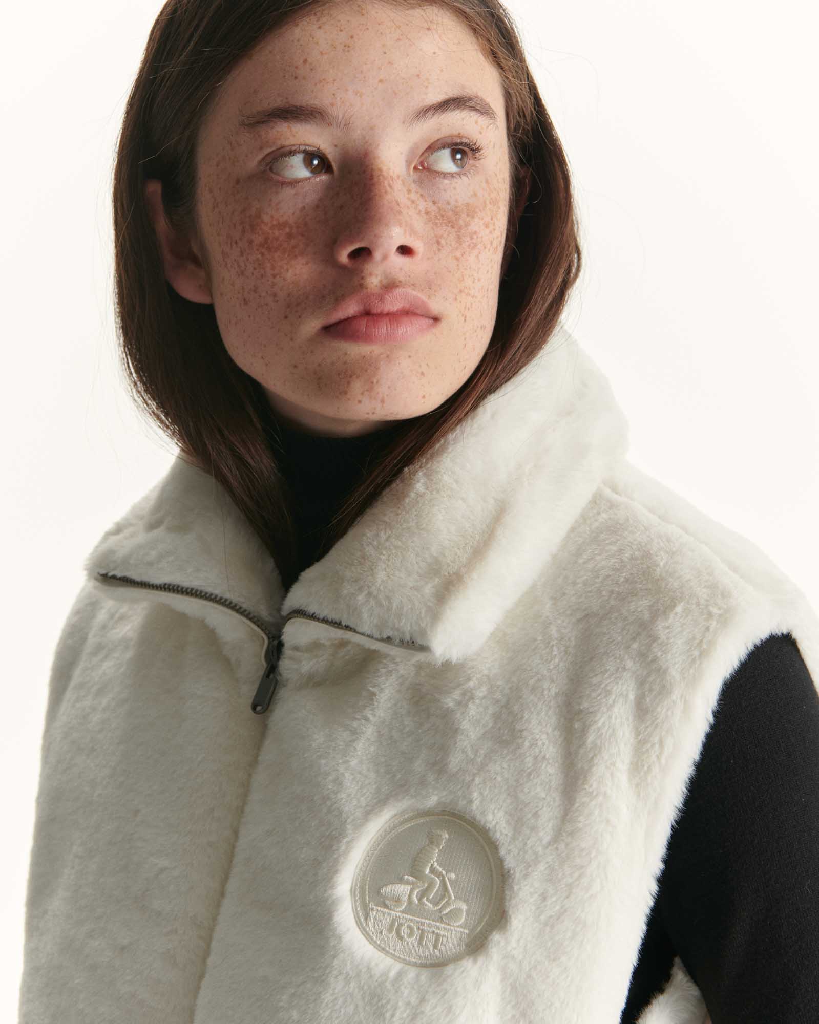 Down jacket sleeveless reversible Grand Froid Natural Daria 2.0