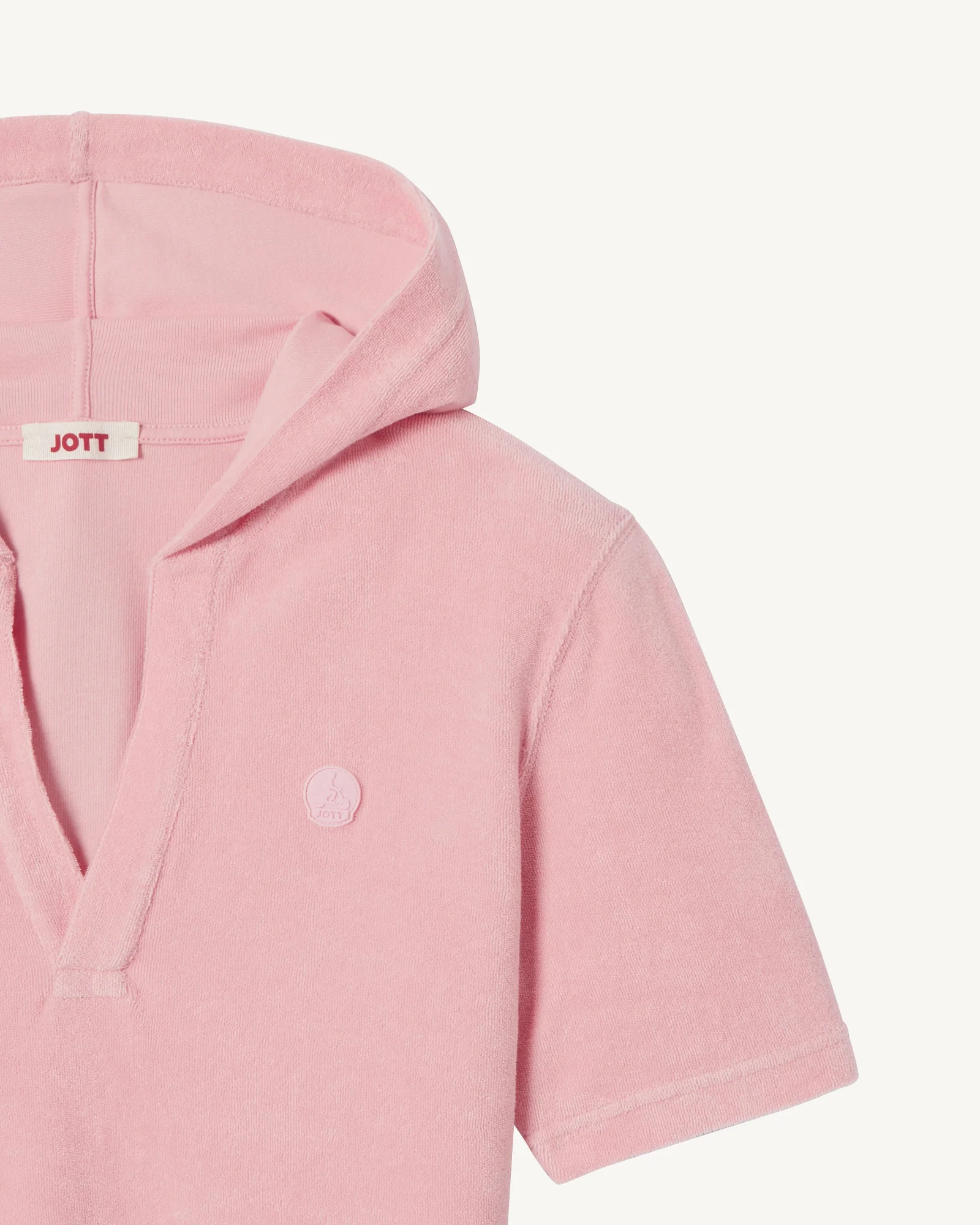 Peach pink hooded T-shirt Vilanova