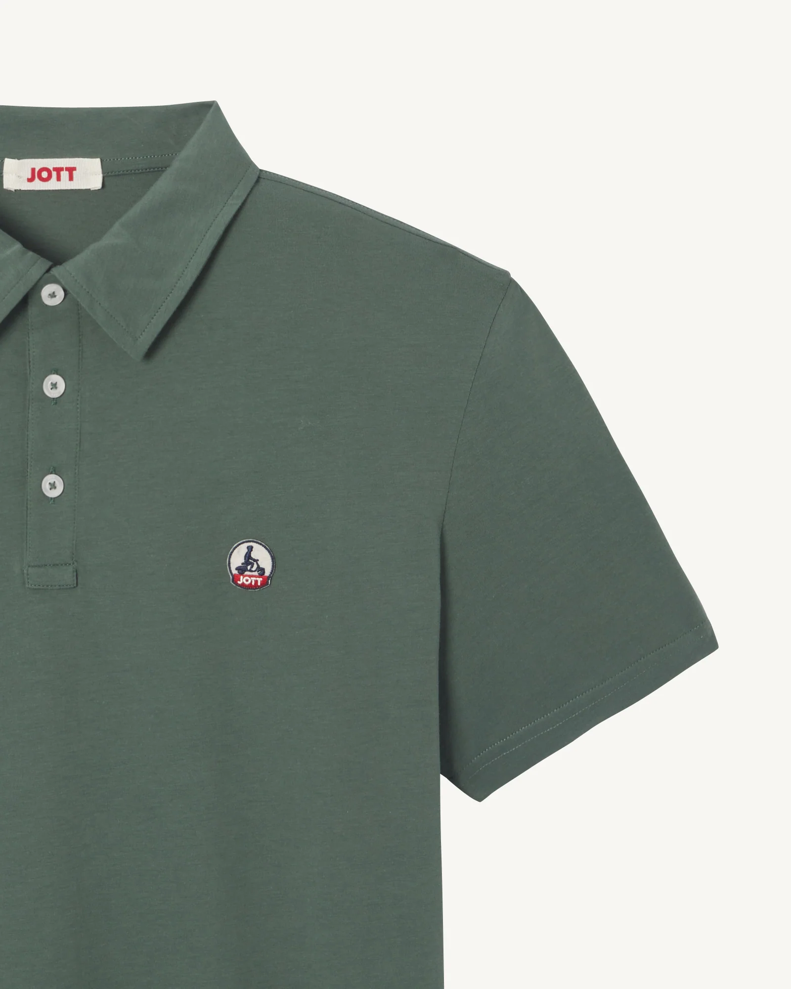 Polo shirt in organic cotton Celeste blue Lavan