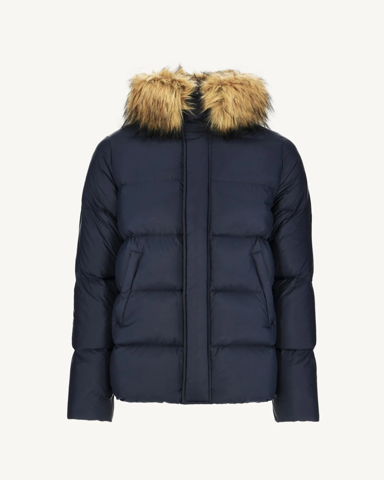 Down jacket short hooded Marine Prestige 2.0