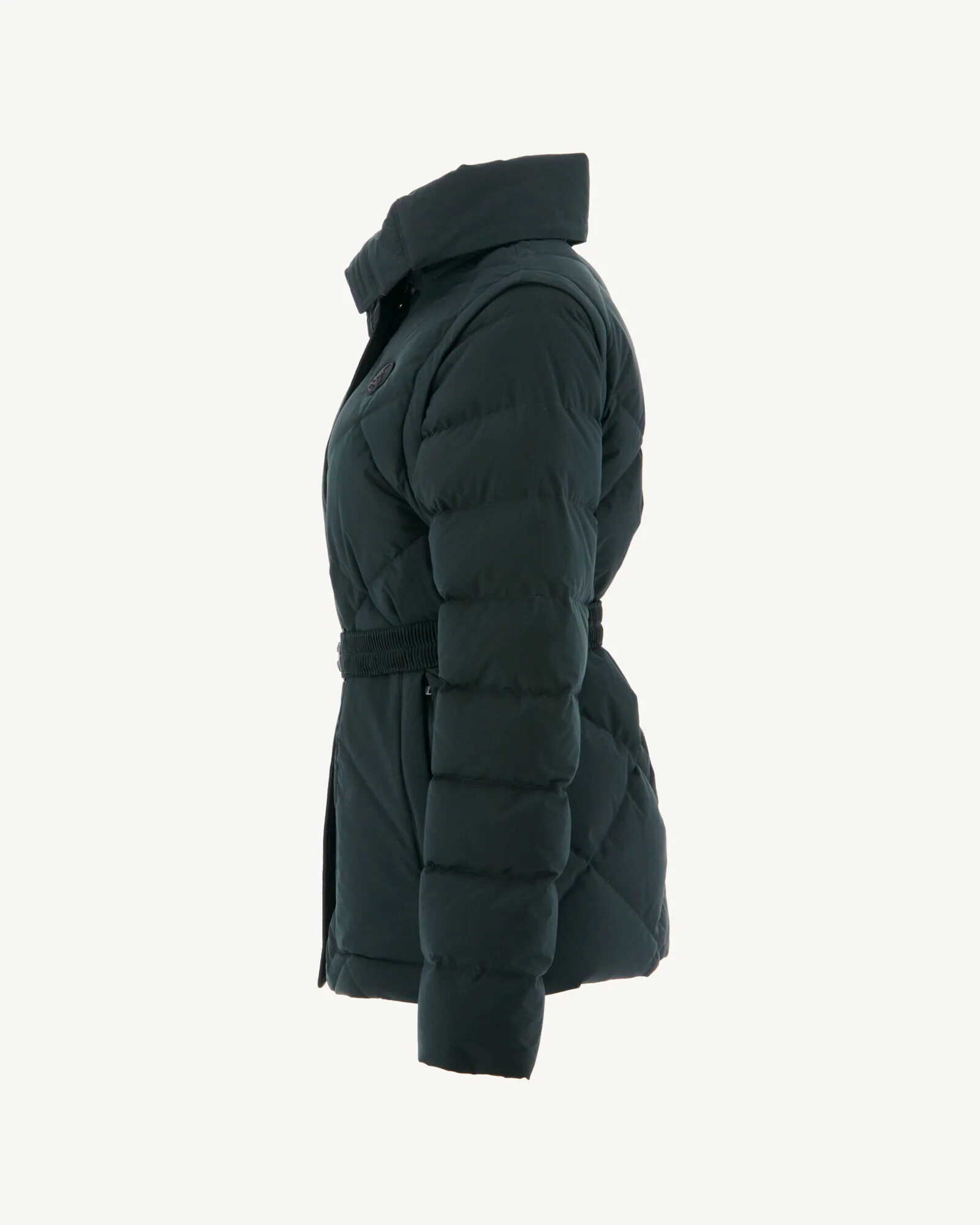 Down jacket removable sleeves Aubergine Anita