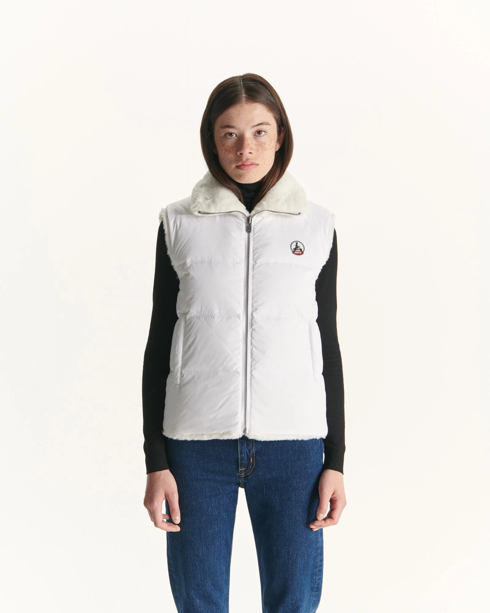 Down jacket sleeveless reversible Grand Froid Natural Daria 2.0