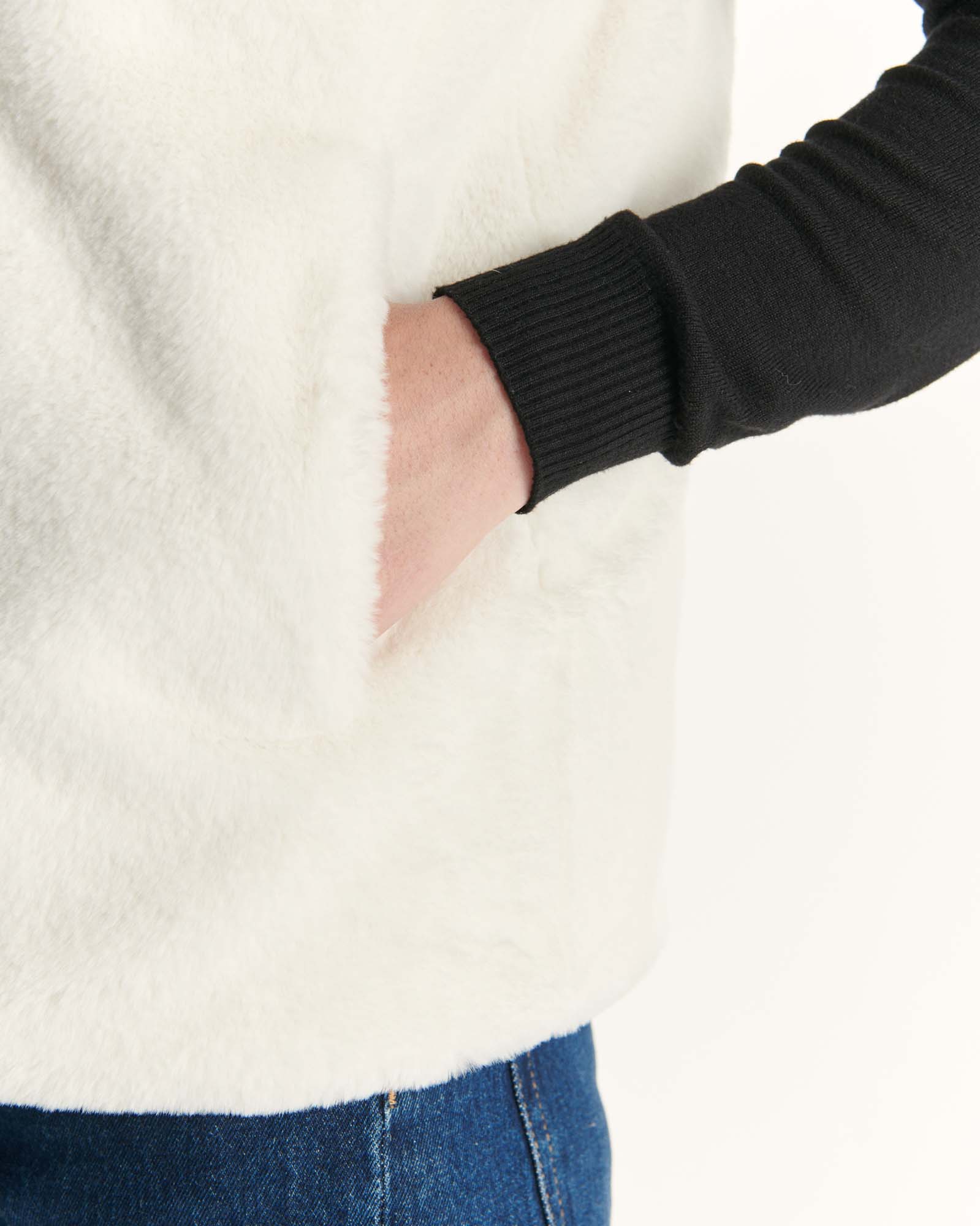 Down jacket sleeveless reversible Grand Froid Natural Daria 2.0