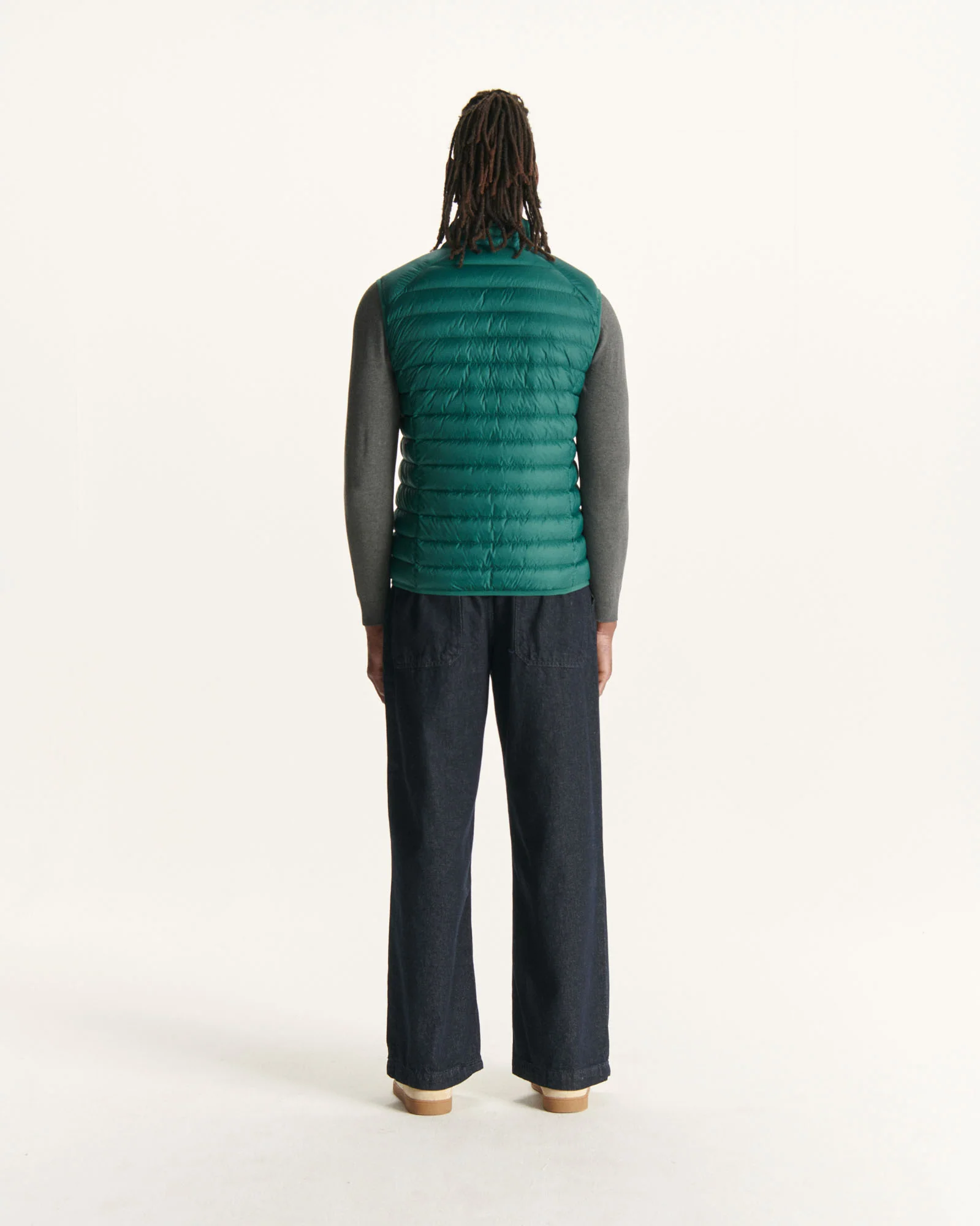 Sleeveless down jacket Dark green Tom