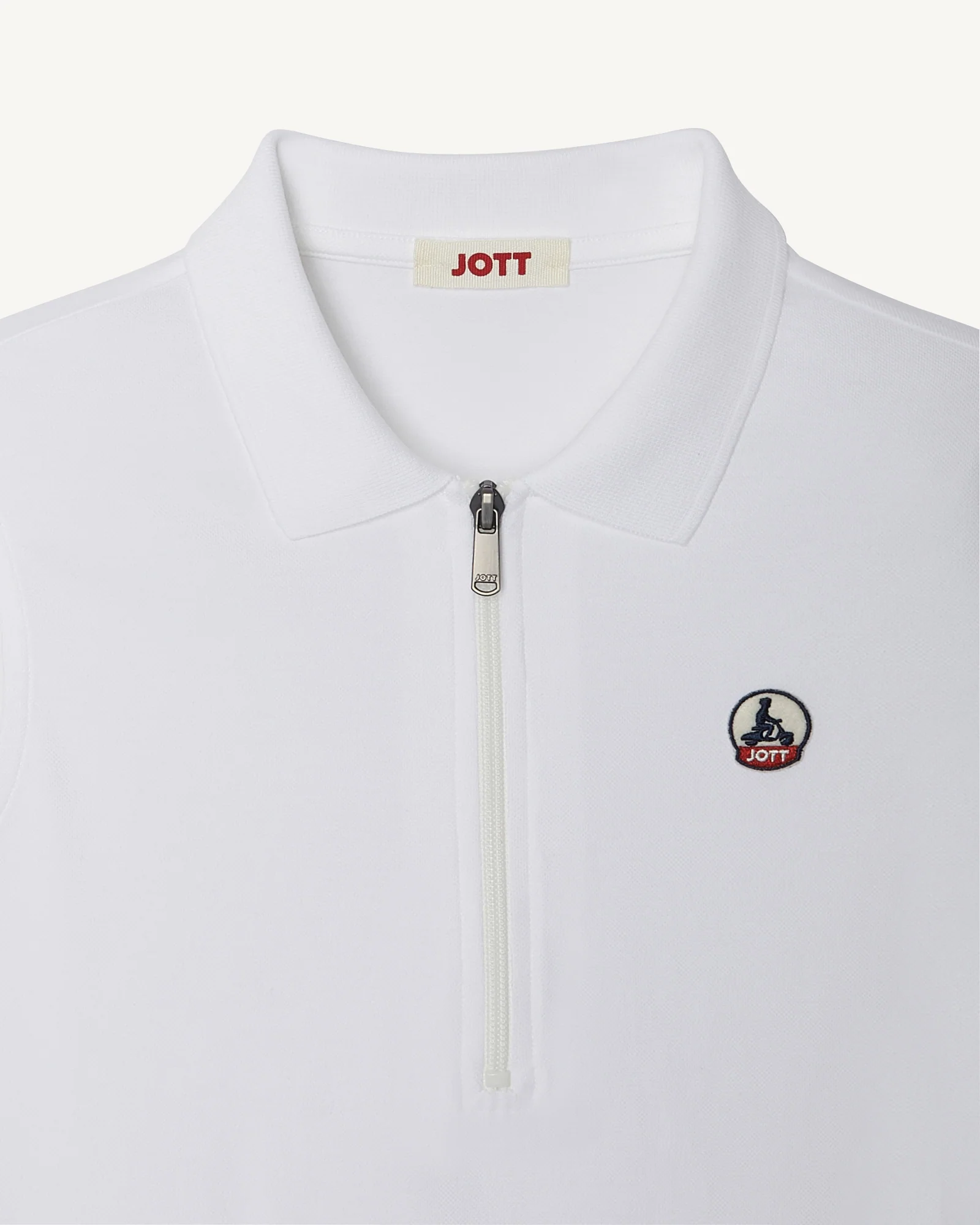 Sleeveless polo dress in organic cotton White Esmeralda