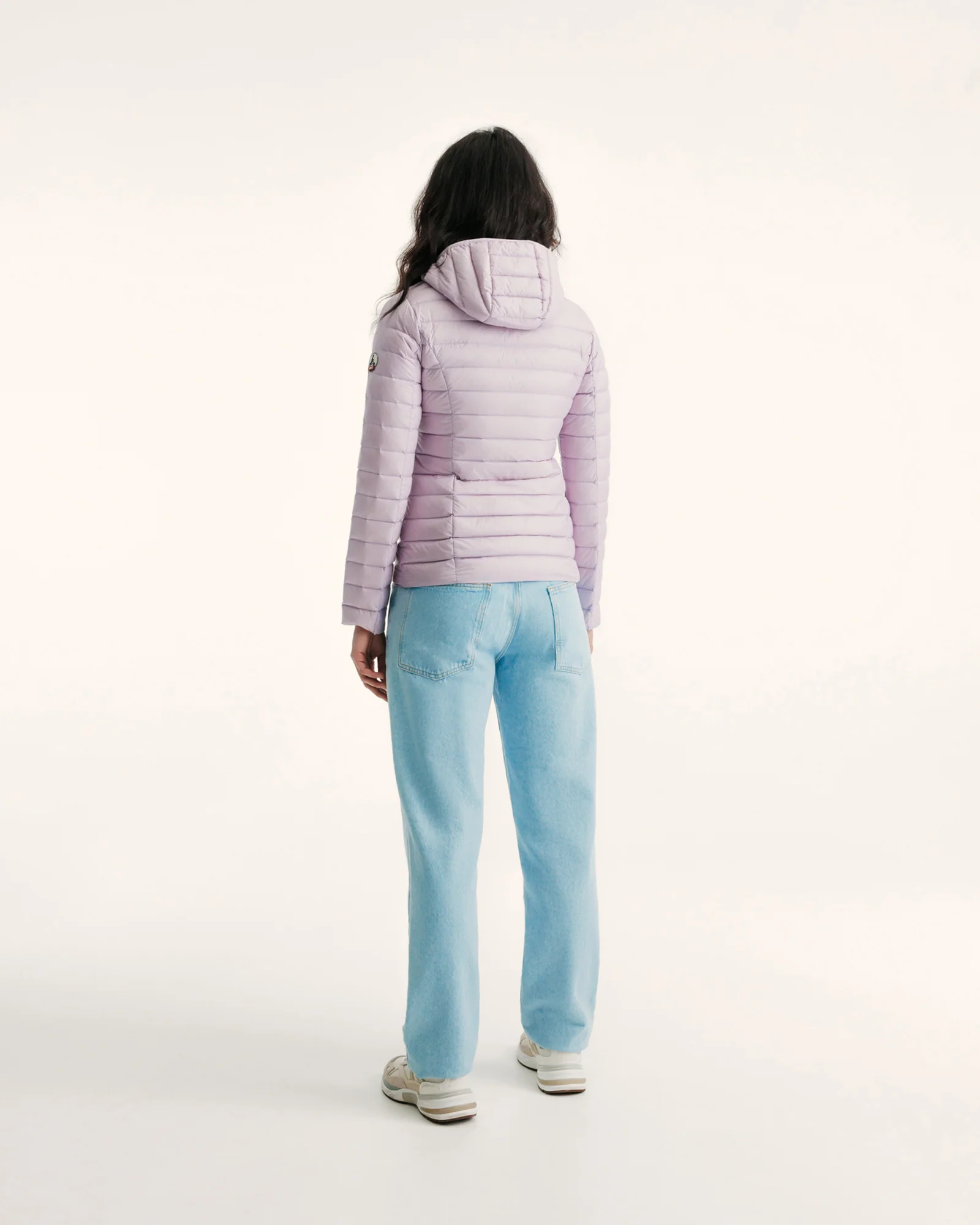 Lightweight hooded down jacket Aubergine Cloe