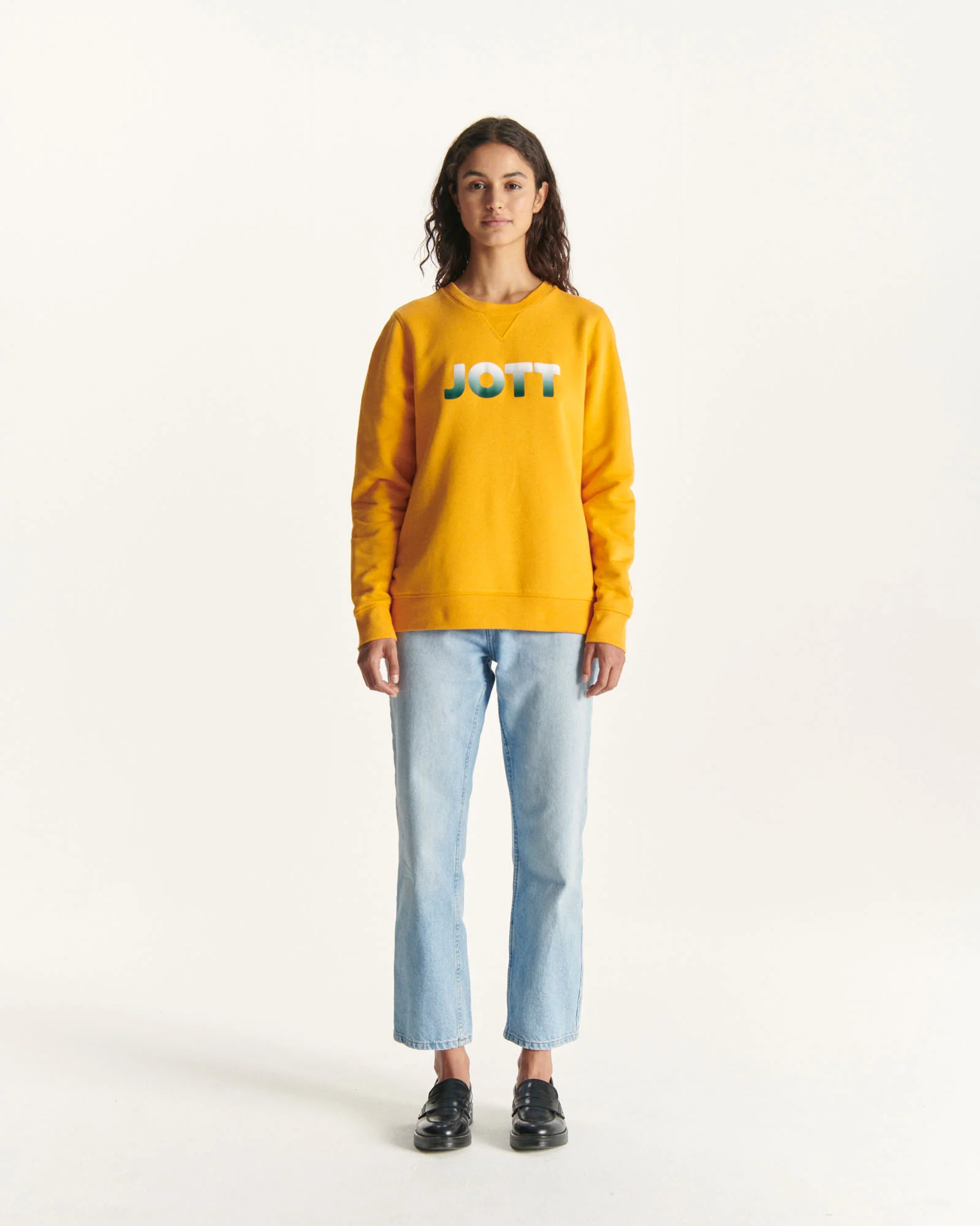 Sweatshirt in organic cotton Ochre orange Elvas