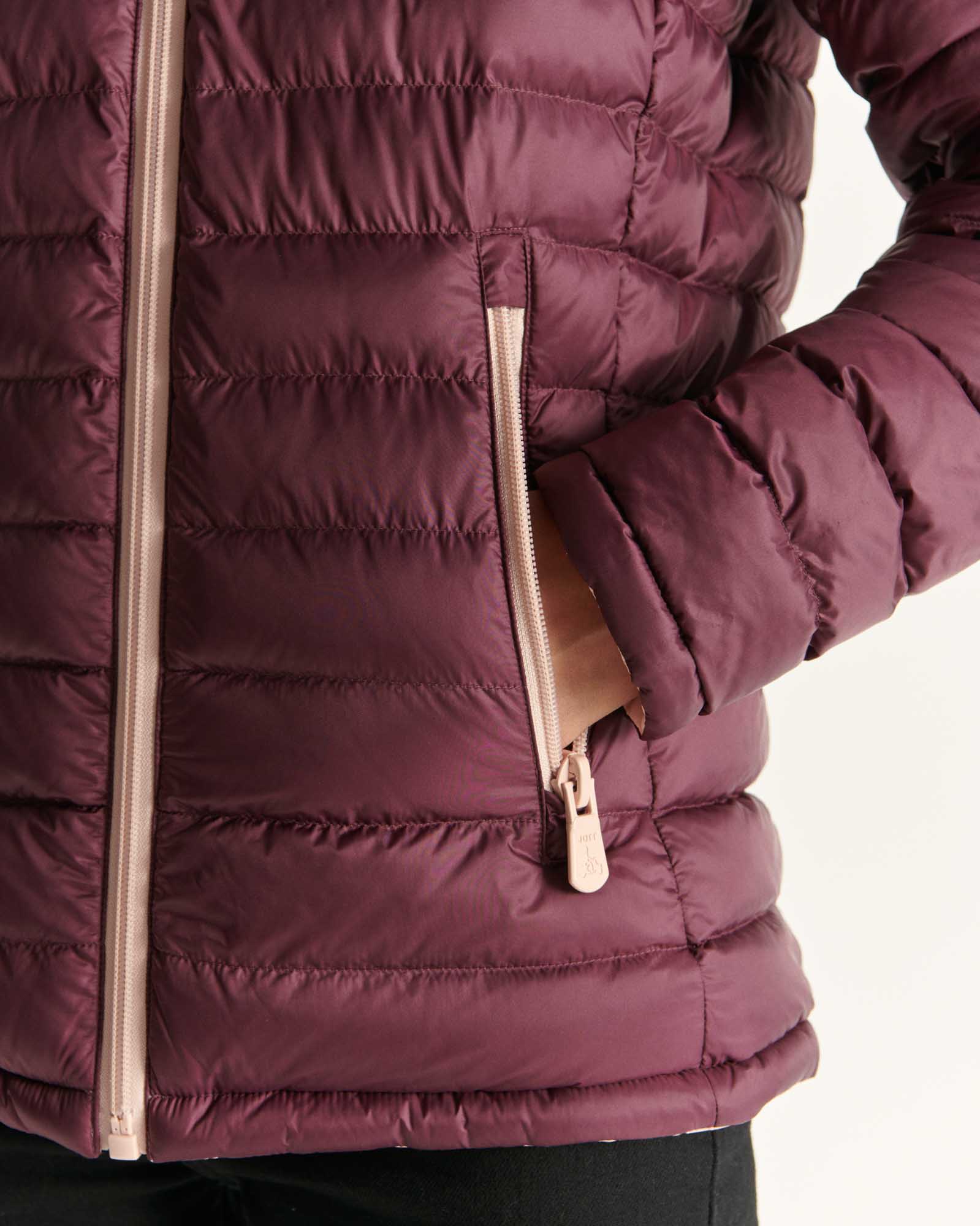 Reversible down jacket Pale pink/Aubergine Vienna
