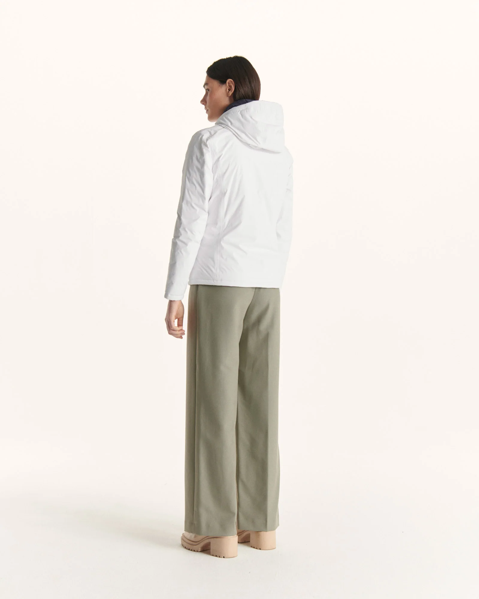 Reversible down jacket Pale pink/Aubergine Vienna