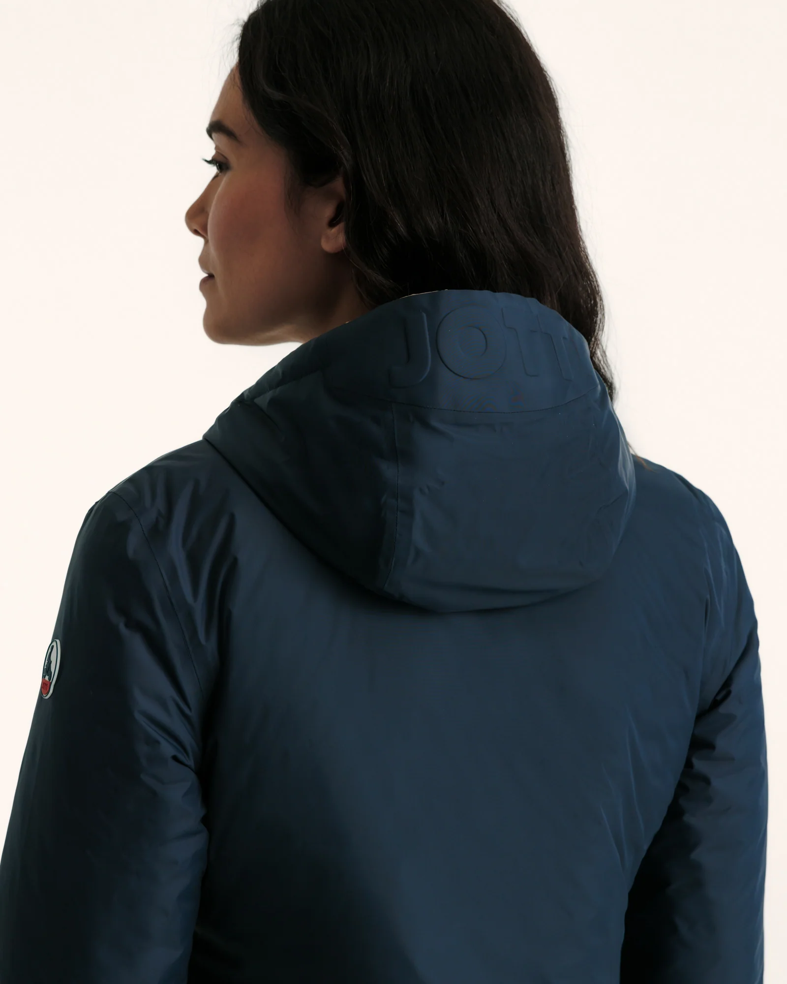 Down jacket reversible hooded Ultralight Marine/Beige Bangkok 2.0