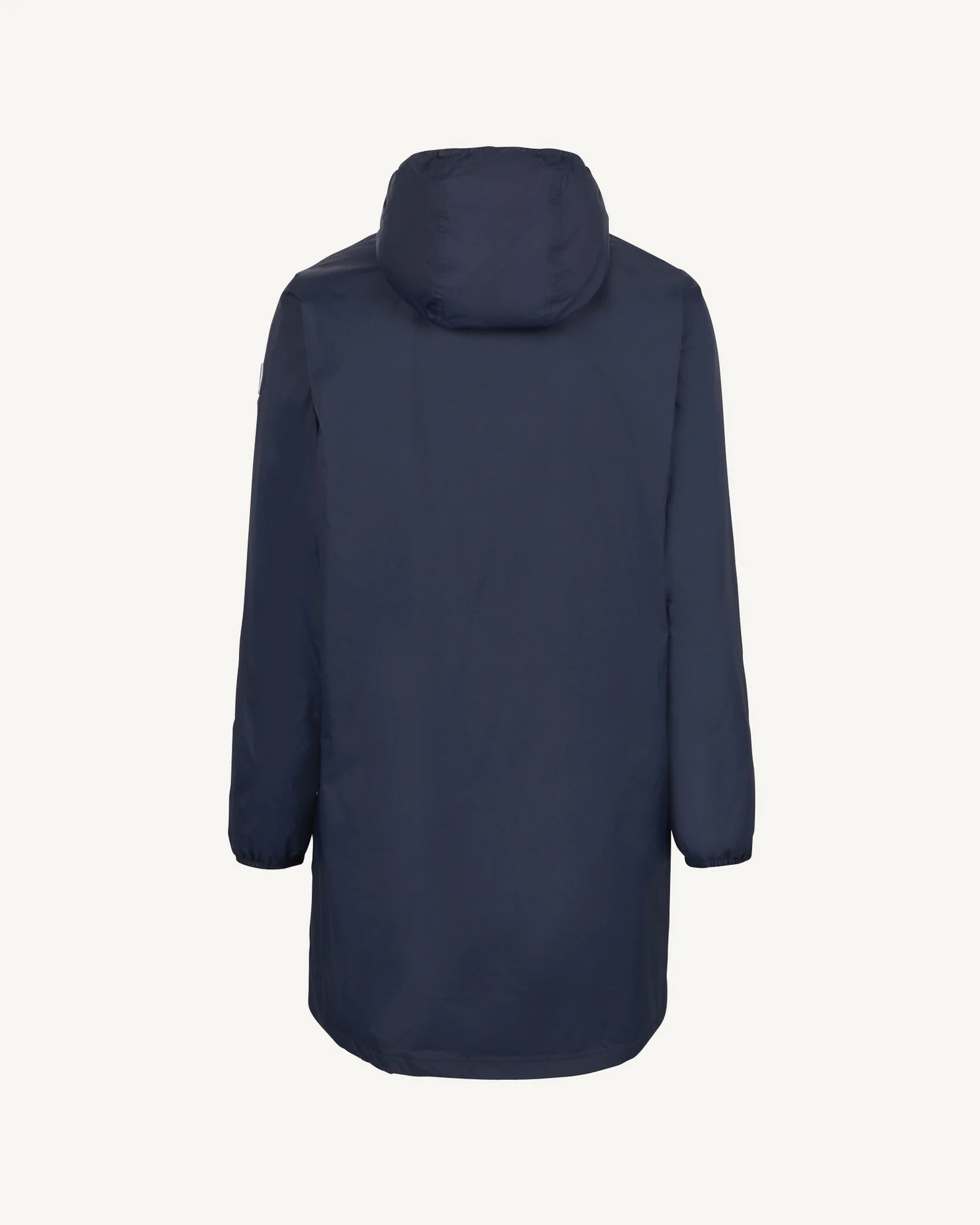 Black Oban Polar fleece-lined long raincoat