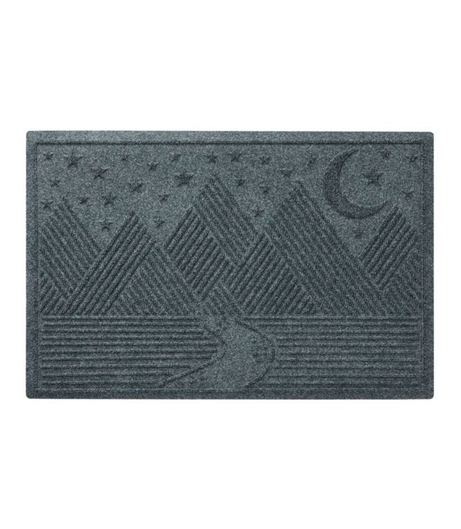 Everyspace Recycled Waterhog Doormat, Twilight Mountain Range
