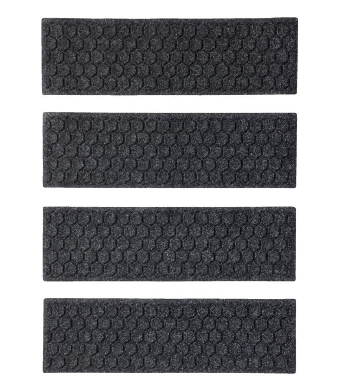 Washable Waterhog Mat, Stair Treads, Set of Four, Honeycomb