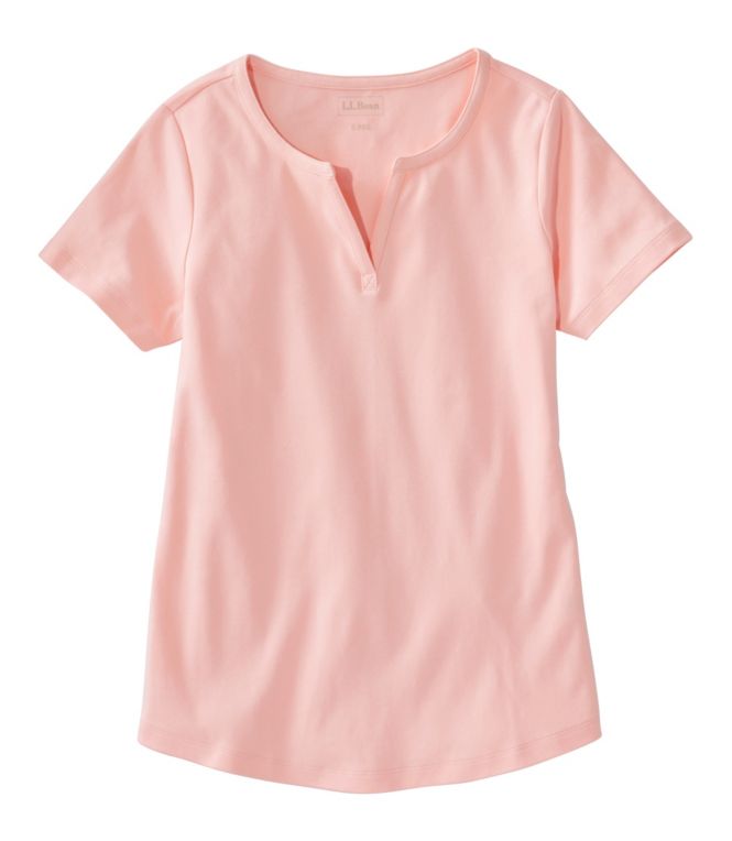 Women's L.L.Bean Tee, Short-Sleeve Notch-Neck
