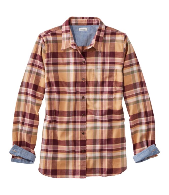 Women's BeanFlex All-Season Flannel Shirt, Long-Sleeve