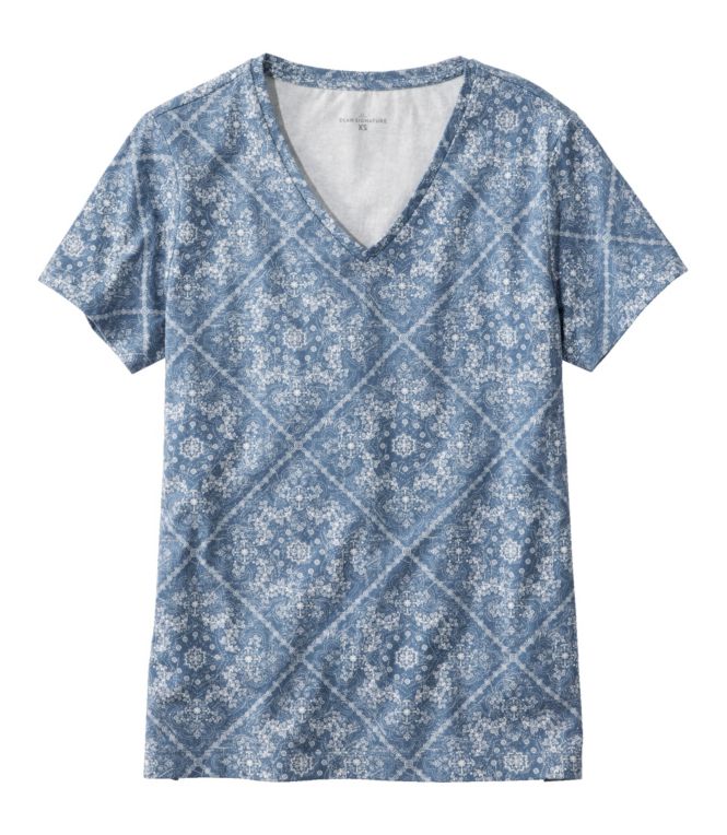 Women's Signature Rangeley Cotton Tee, V-Neck