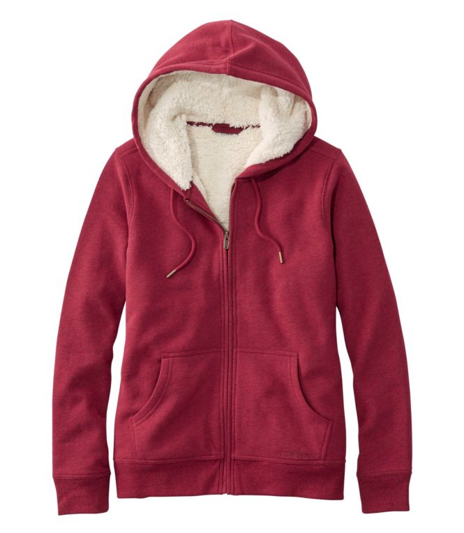 Women's L.L.Bean 1912 Sweatshirt, Sherpa-Lined Hoodie