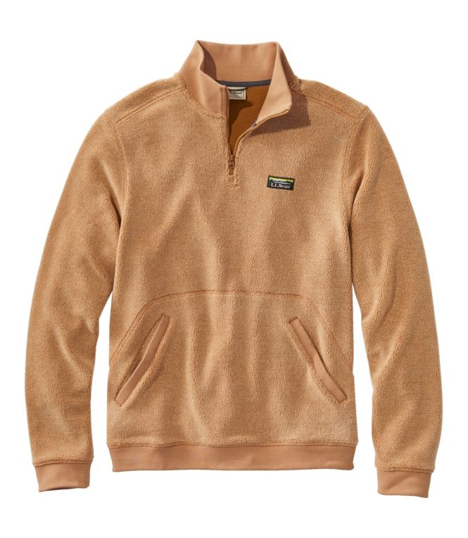 Men's Tumbled Sherpa, Quarter-Zip Pullover