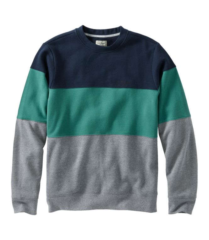 Men's L.L.Bean 1912 Sweatshirt, Crewneck, Colorblock