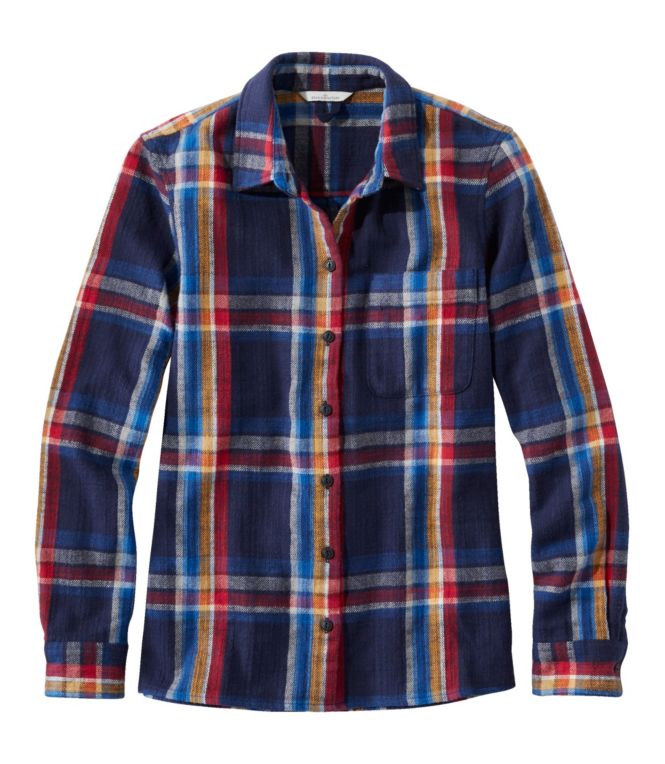 Women's Signature Heritage Textured Flannel Shirt, Plaid
