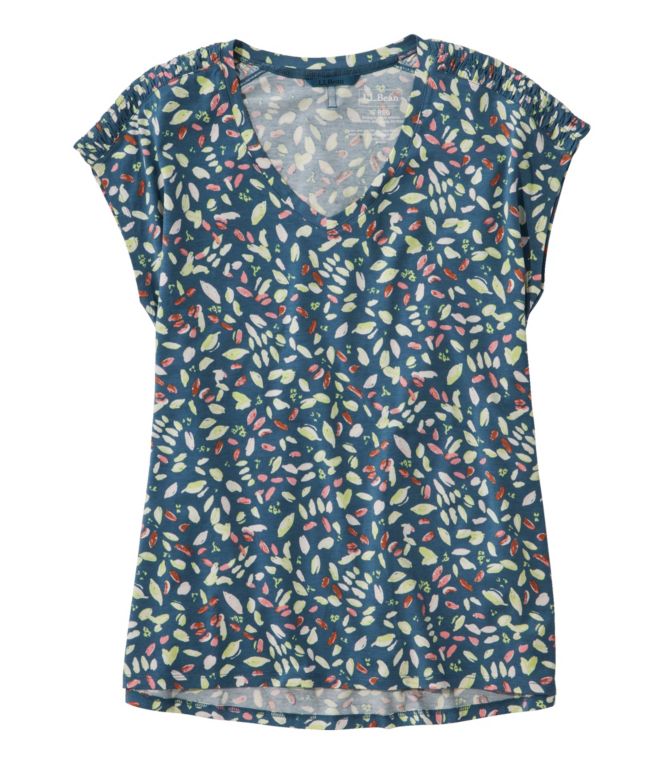 Women's Beyond Soft V-Neck Tee, Short-Sleeve Print