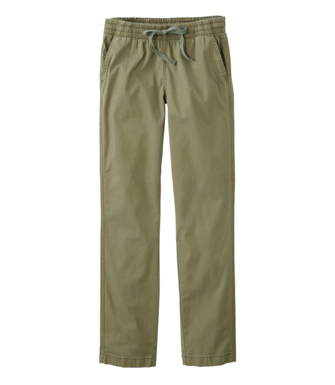 Women's Lakewashed Chino Pants, Mid-Rise Pull-On Ankle