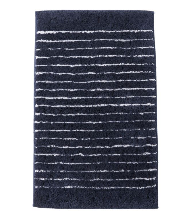 Premium Cotton Bath Mat, Nautical Stripe