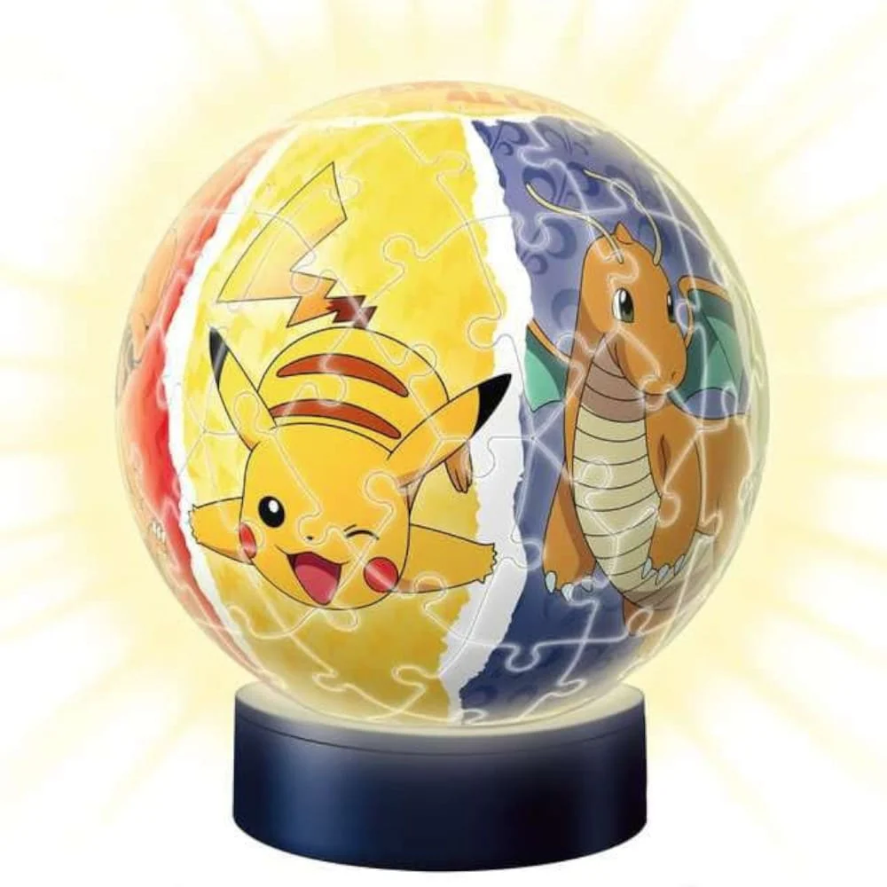 Pokemon 3D Puzzle Night Light Puzzle Ball (72 pieces)