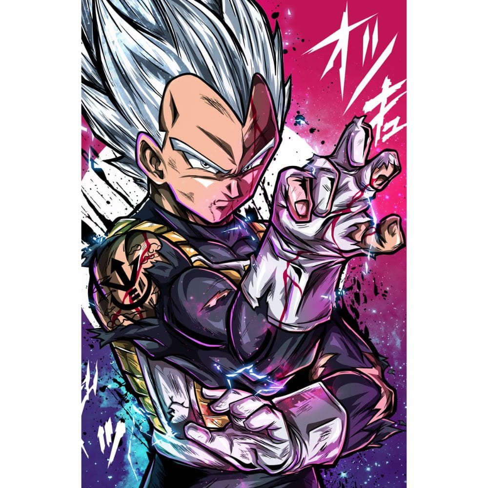 Acrylic Art Dragon Ball Veget SS Silver