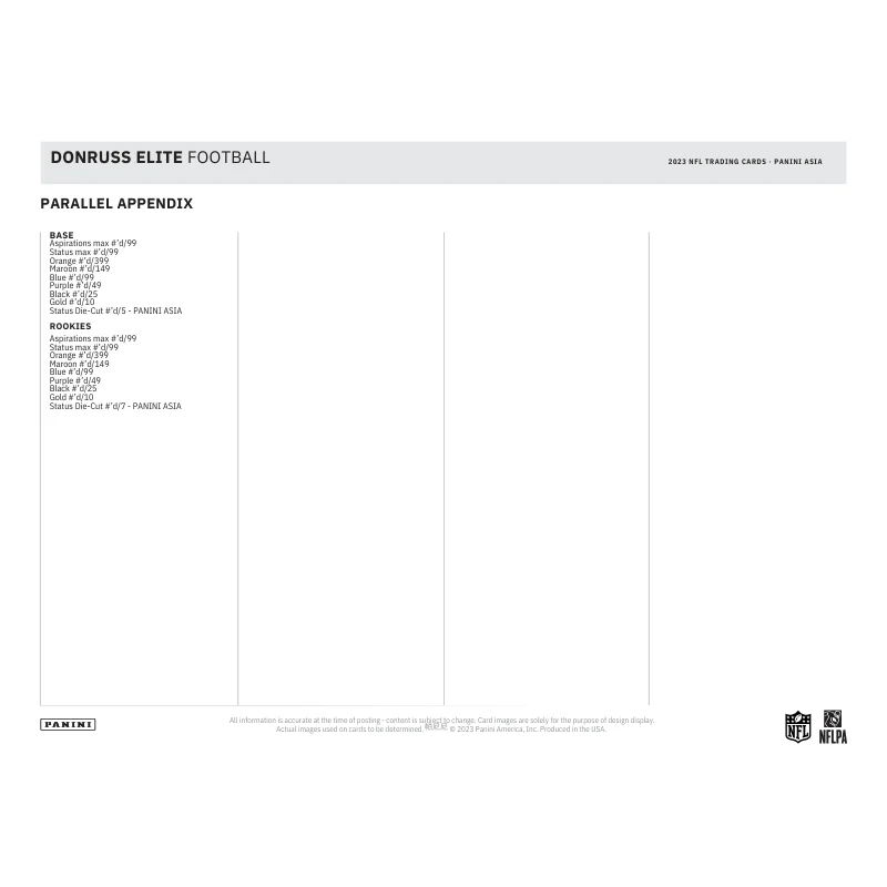 2023 Panini Donruss Elite Football Tmall Box