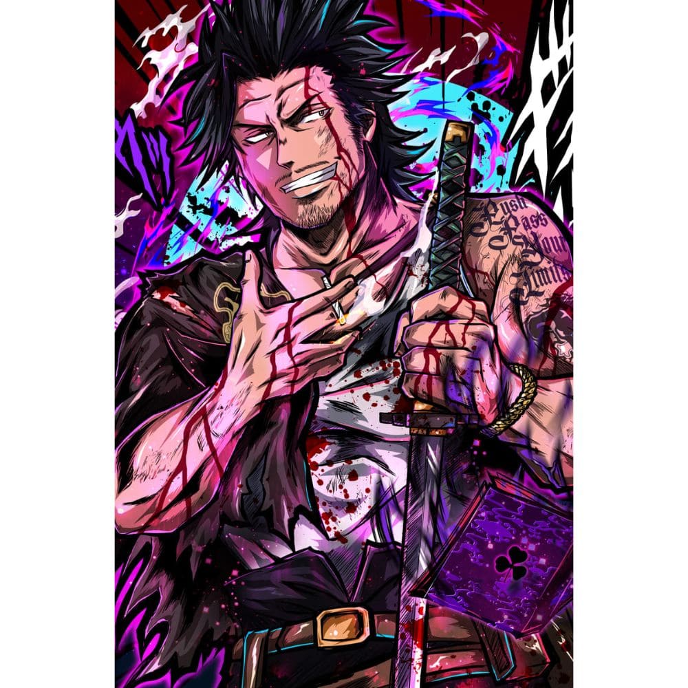 Acrylic Art Black Clover Black Yami