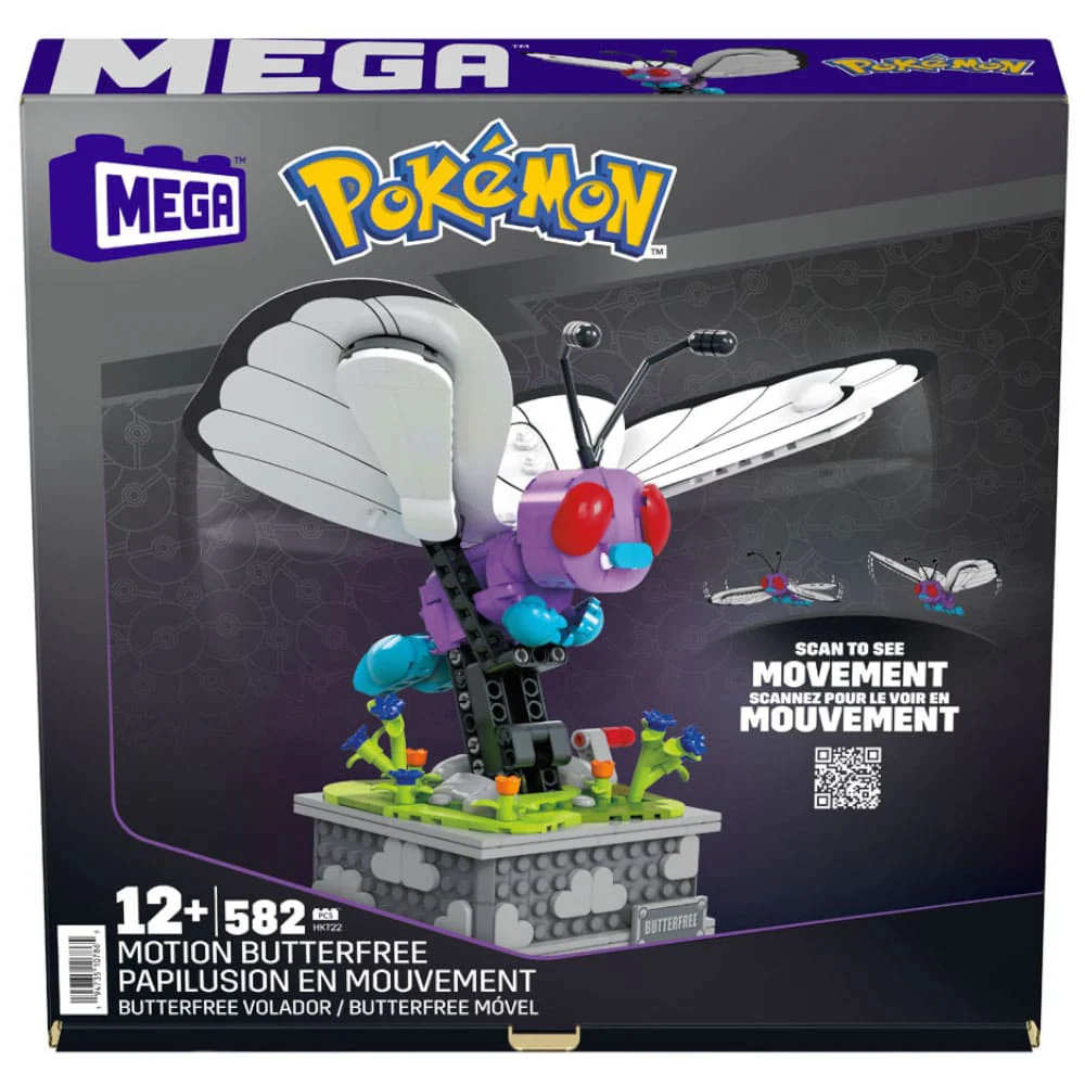 Pokemon Mega Construx Bauset Motion Smettbo 22cm