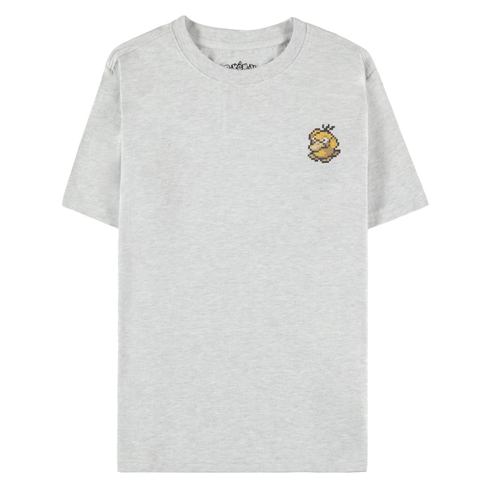 Pokémon T-Shirt Psyduck Pixel Grey (Men)